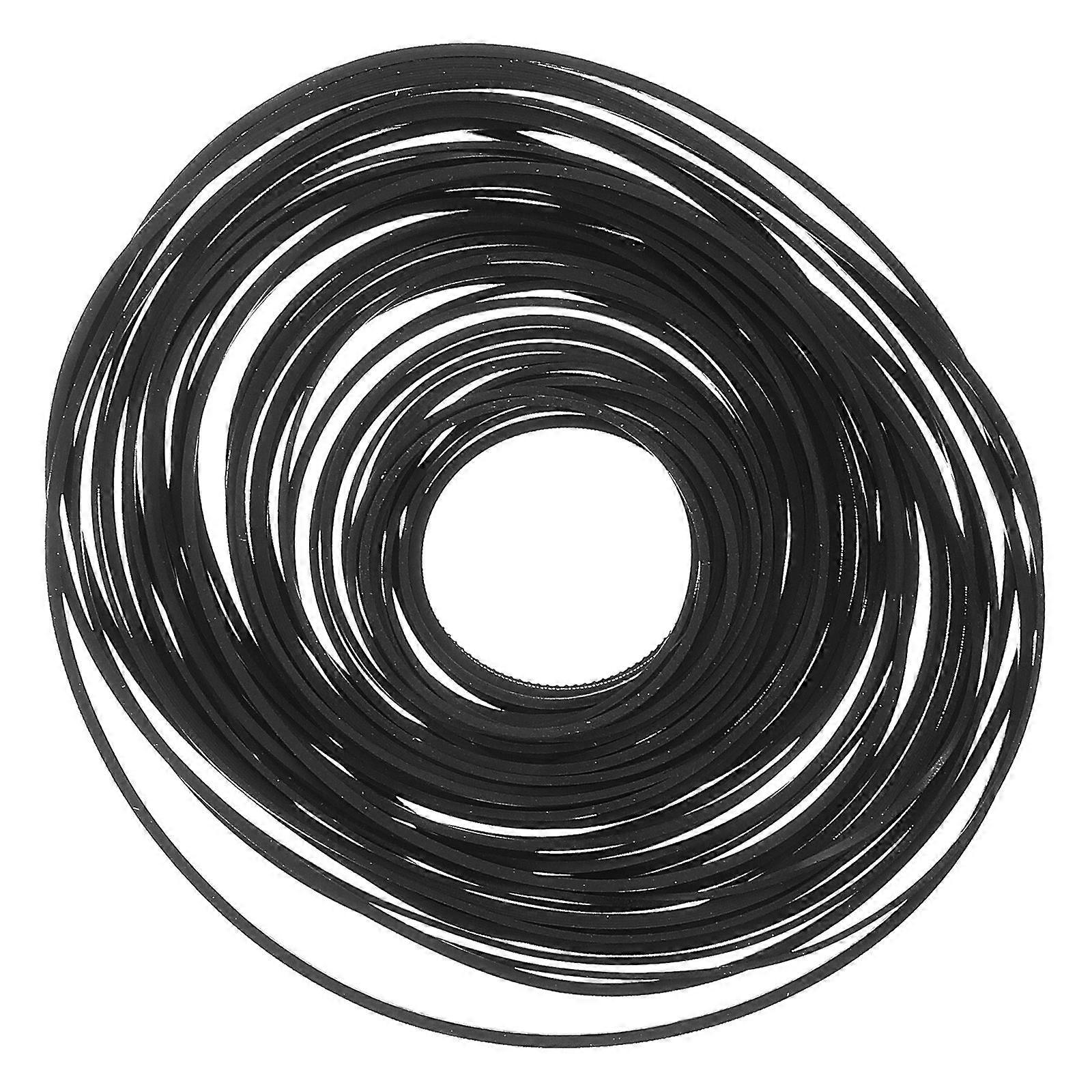 50pcs Cassette Recorder Rubber Belts Kit Compatible with Various Players Easy Installation for Audio Repair and Maintenance Enhanced Sound Quality