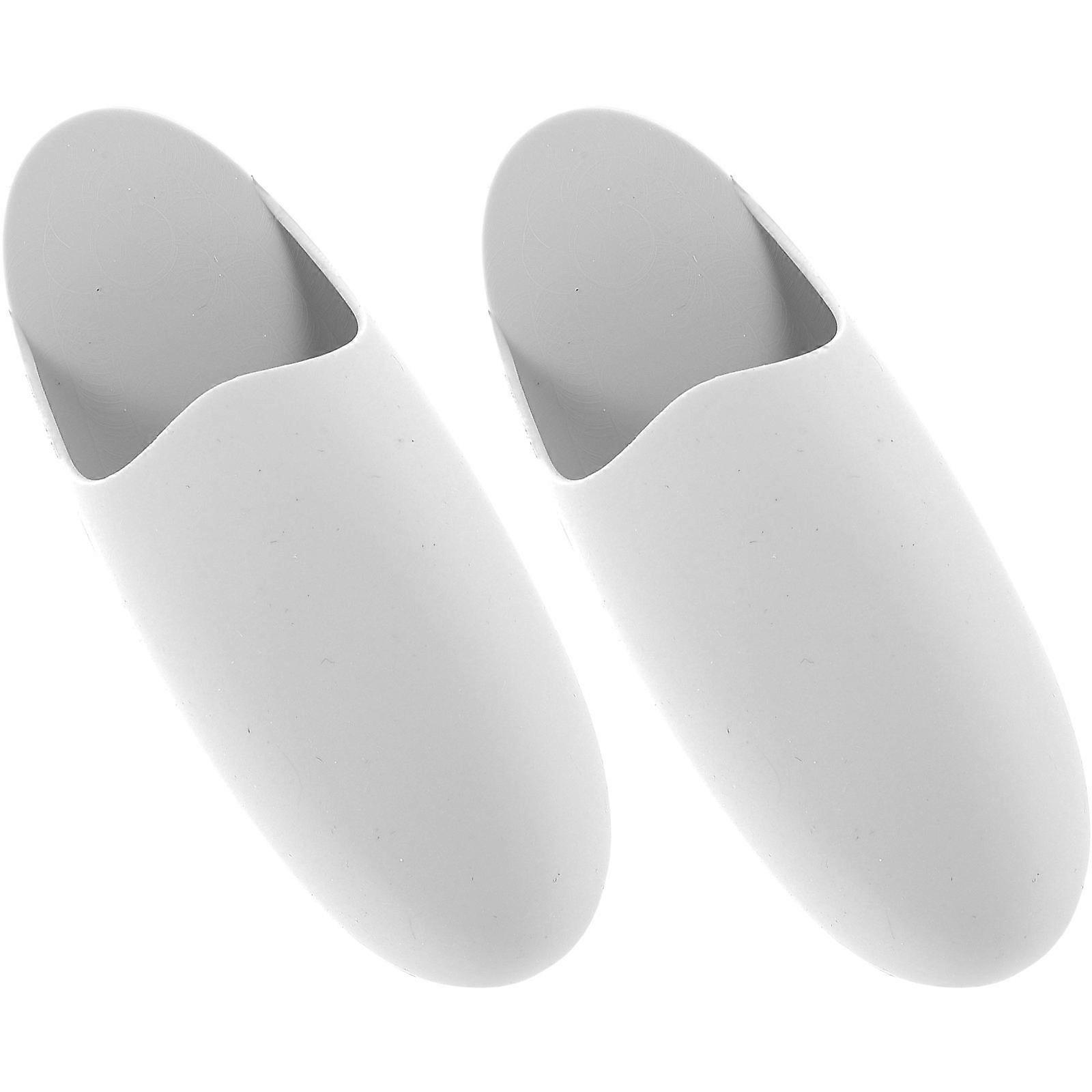Bathroom Toothbrush Holders Wall Mounted Multi-Functional Rectangular Grey 11X4.2X5cm 2Set