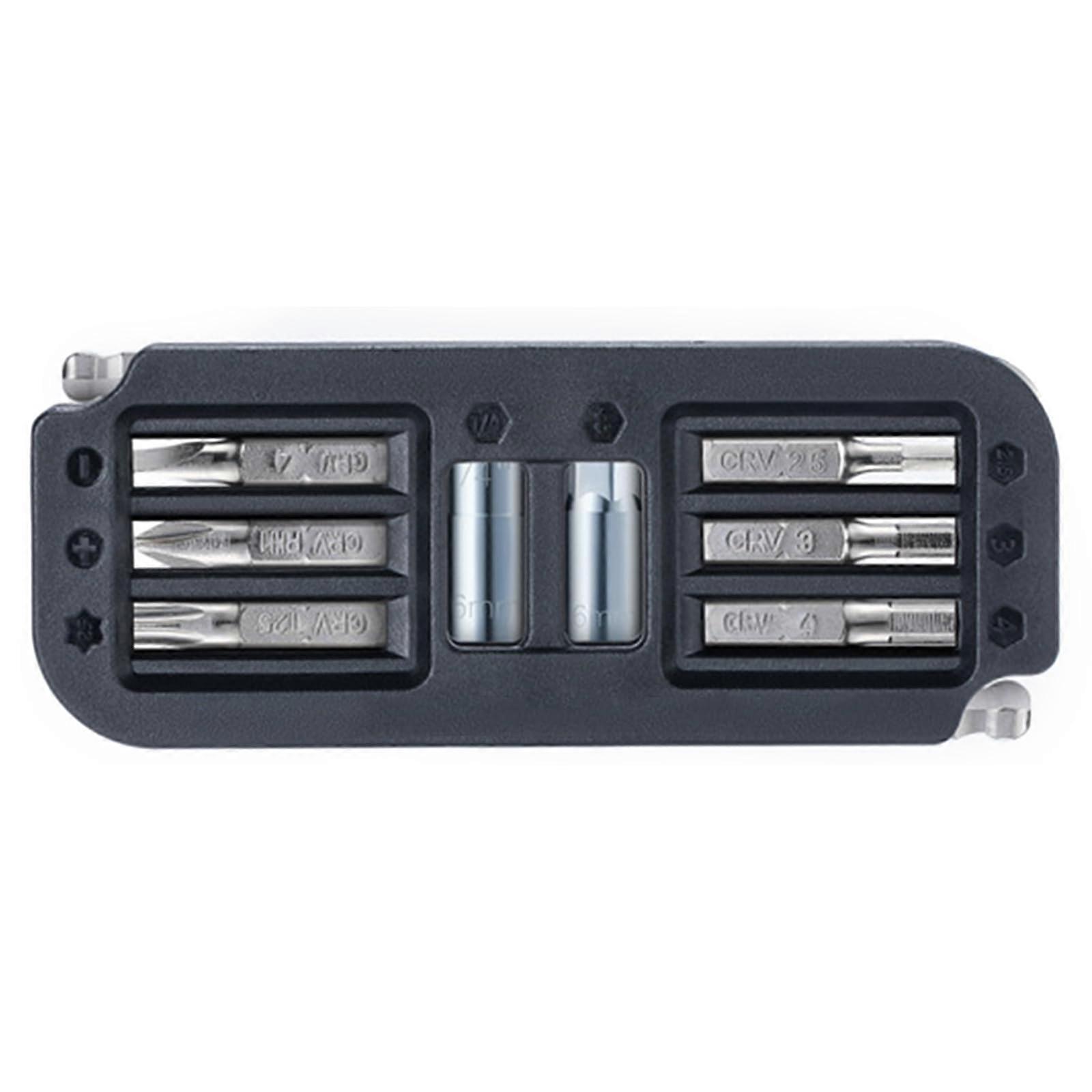 Bicycle repair tool, 10in1 precision screwdriver set, brakes, adjustment key, cycling, multifunction tool