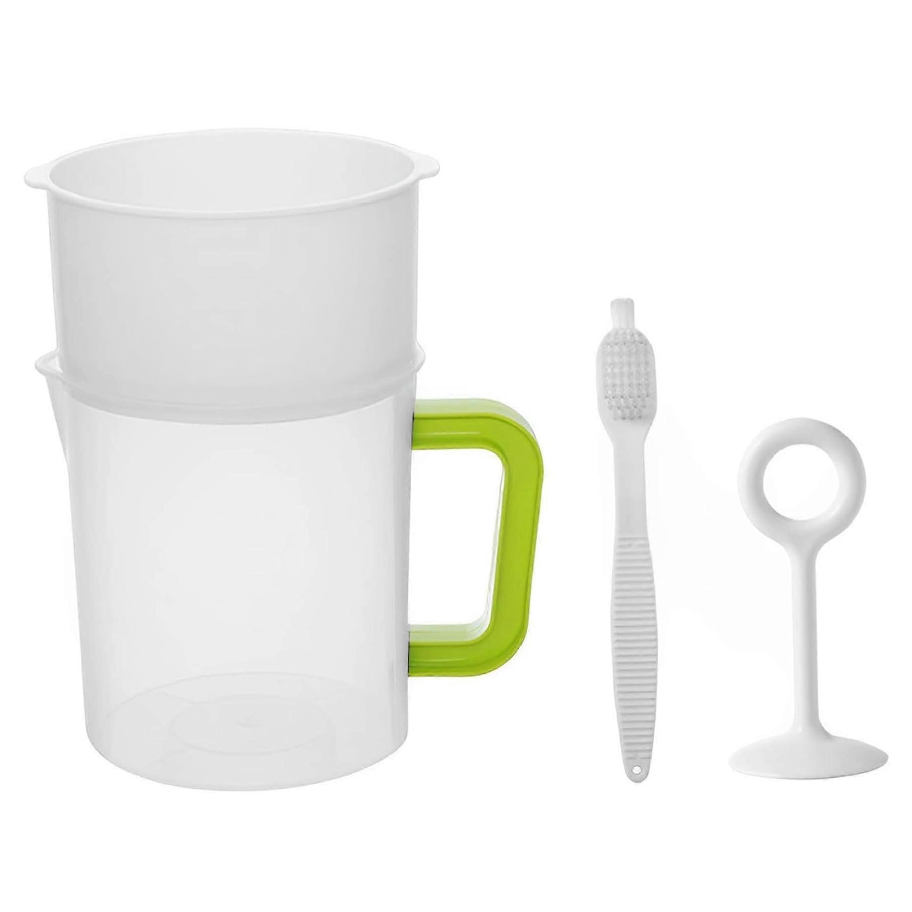 Nussmilchsieb 1.5L Yogurt Strainer with Mixture Limit, PP Material, BPA-Free Soy Milk, Juice, Tea Filter