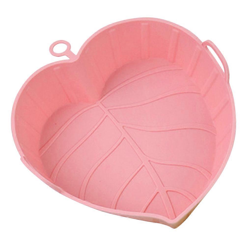 Tray For Air Fryer Silicone Liner Prevent Food Sticking Pink 20.00X18.50X5.20CM Fryer 1Pack