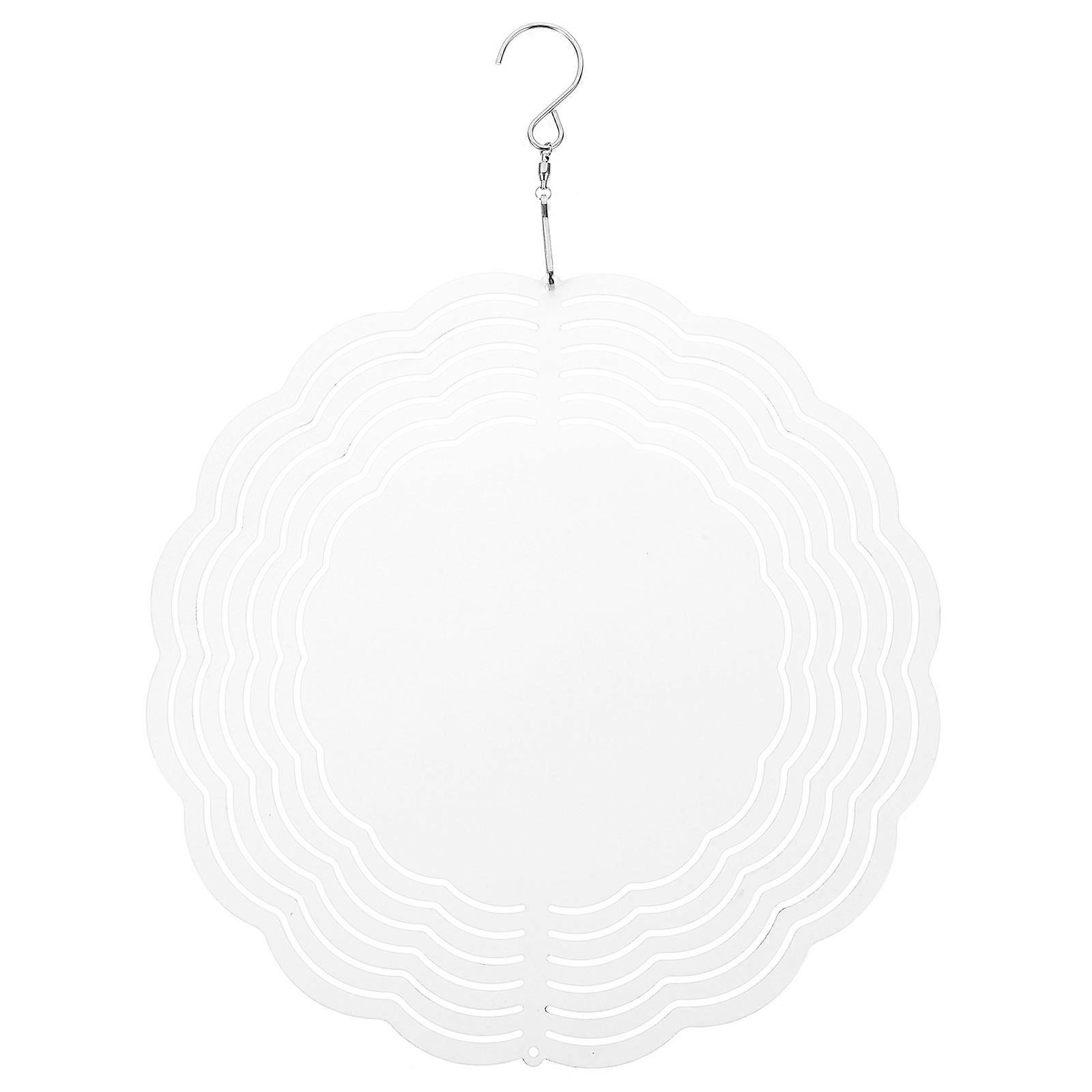Hanging Wind Spinners Sublimation Blanks For Store Layout 25.5x25.5cm Circle Style 1Set