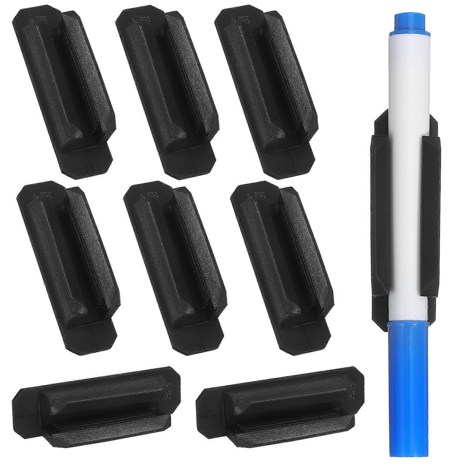 Kalem Standı Marker Tutucu Masa Duvara Monte Kalem Tutucu Basit Tasarım Çeşitli Renk 8 Adet