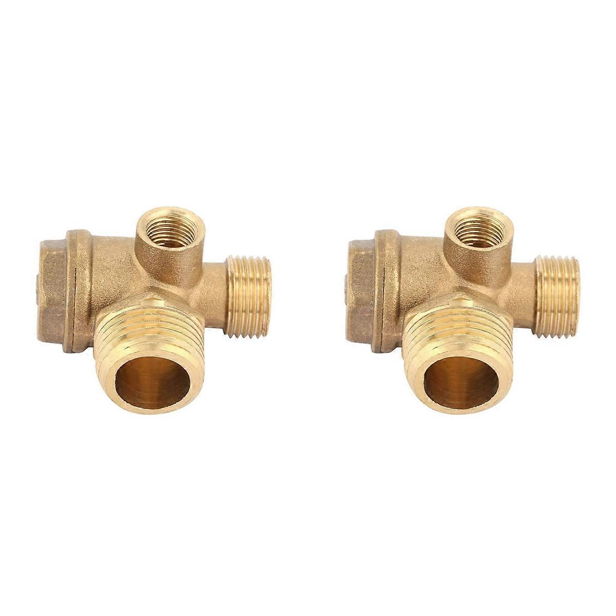 1 Three-Way Air Compressor Check Valve,Valve Port: 20mm 16mm 10mm