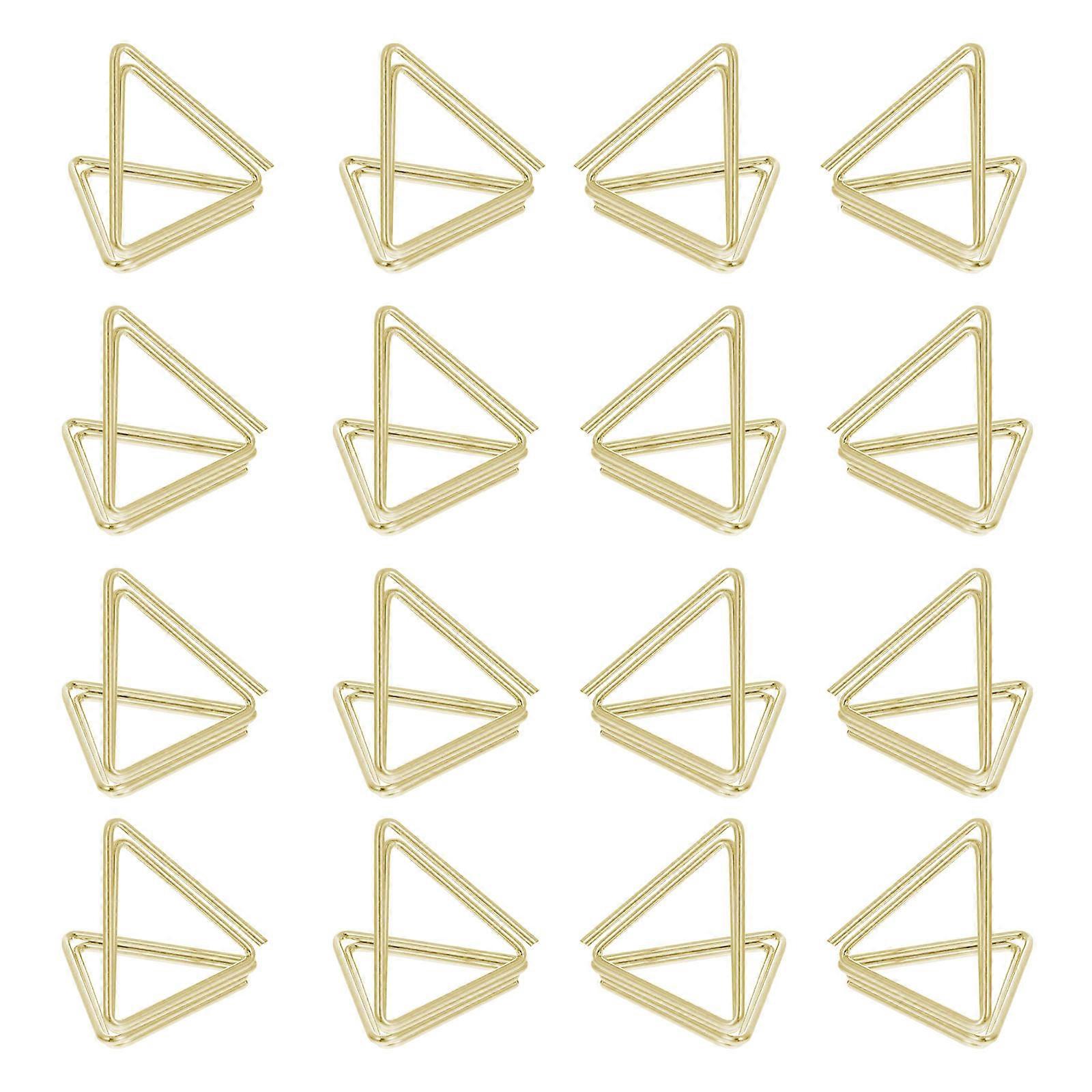 Golden Iron Memo Clips for Holding Use with Excellent Craftsmanship and Durability 25 Pieces