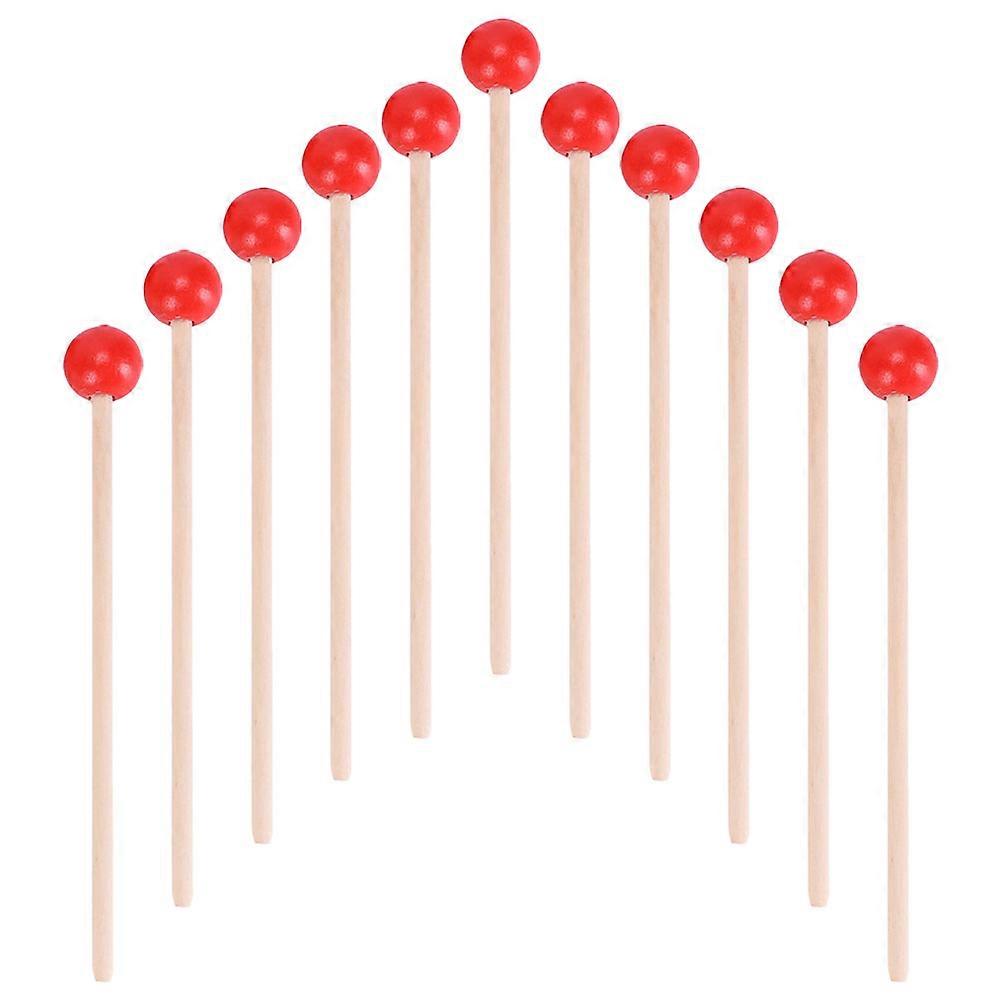Percussion Accessory Drum Sticks Beginners Traditional Design Red 17X2CM Music Practice 25Pcs