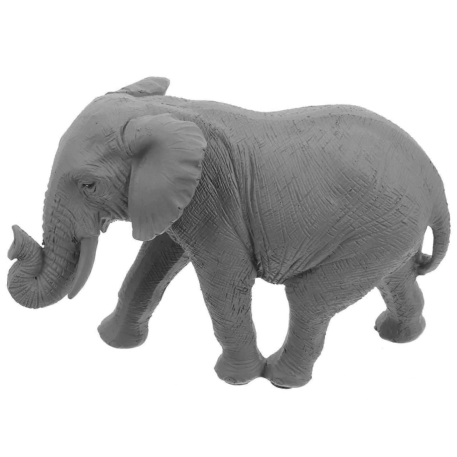 Resin Elephant Statue Decoration Home Decor Elegant Design Grey 18.00X13.00X7.00CM 1Set