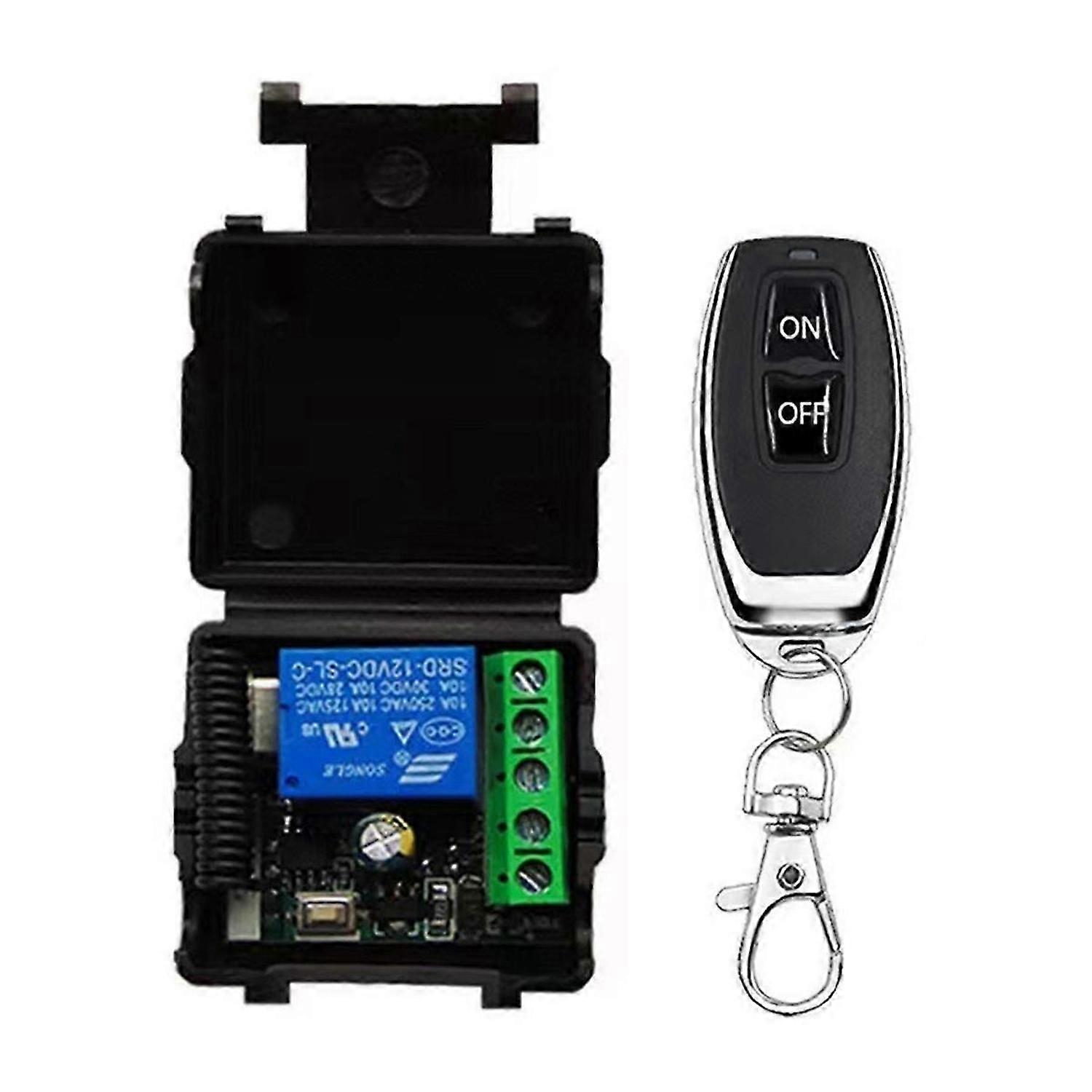 433MHz Wireless Remote Control Switch RF Relay 12V Remote Control Switch for Garage Door Motor Water