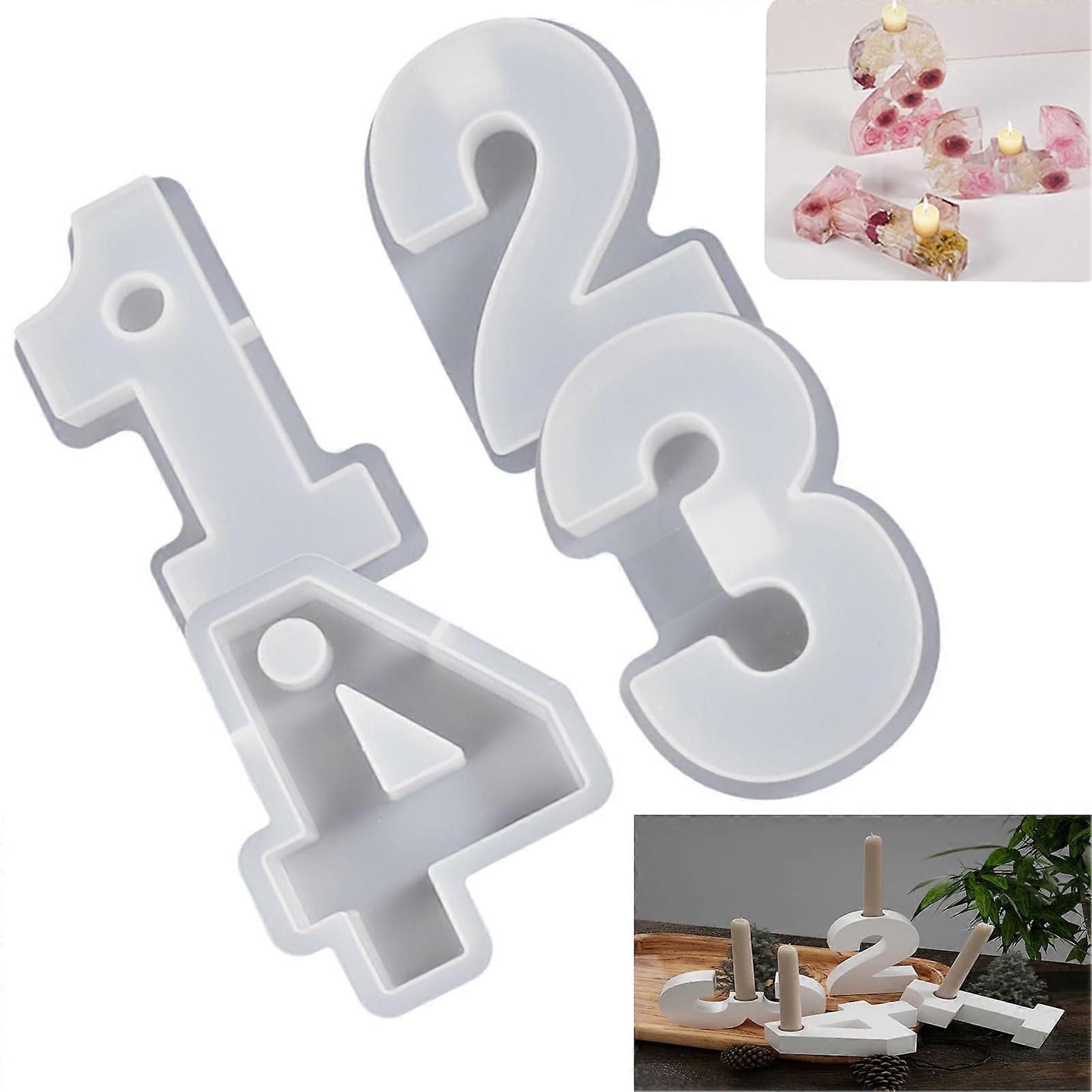 Silicone Mould Candle Holder 1-4 Numbers DIY Casting Moulds For Epoxy Resin