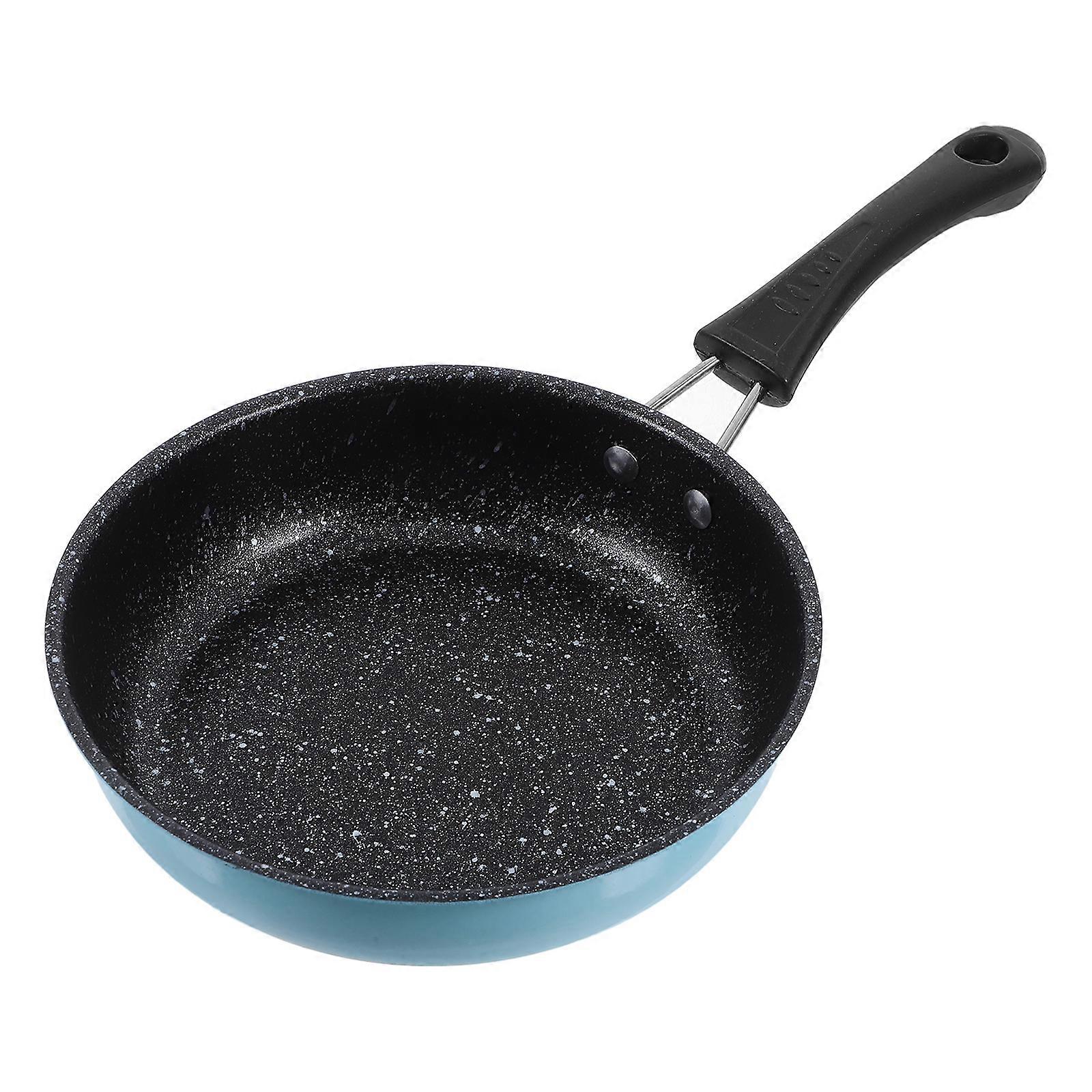 Iron Small Pan Quick Heating Versatile Use Portable Frying Pan For Single Users 1Pcs