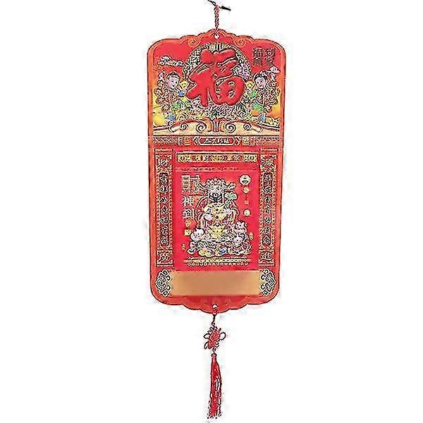 Tearable 2024 Wall Calendar Pendant Hanging Lunar Calendar Year Of Dragon