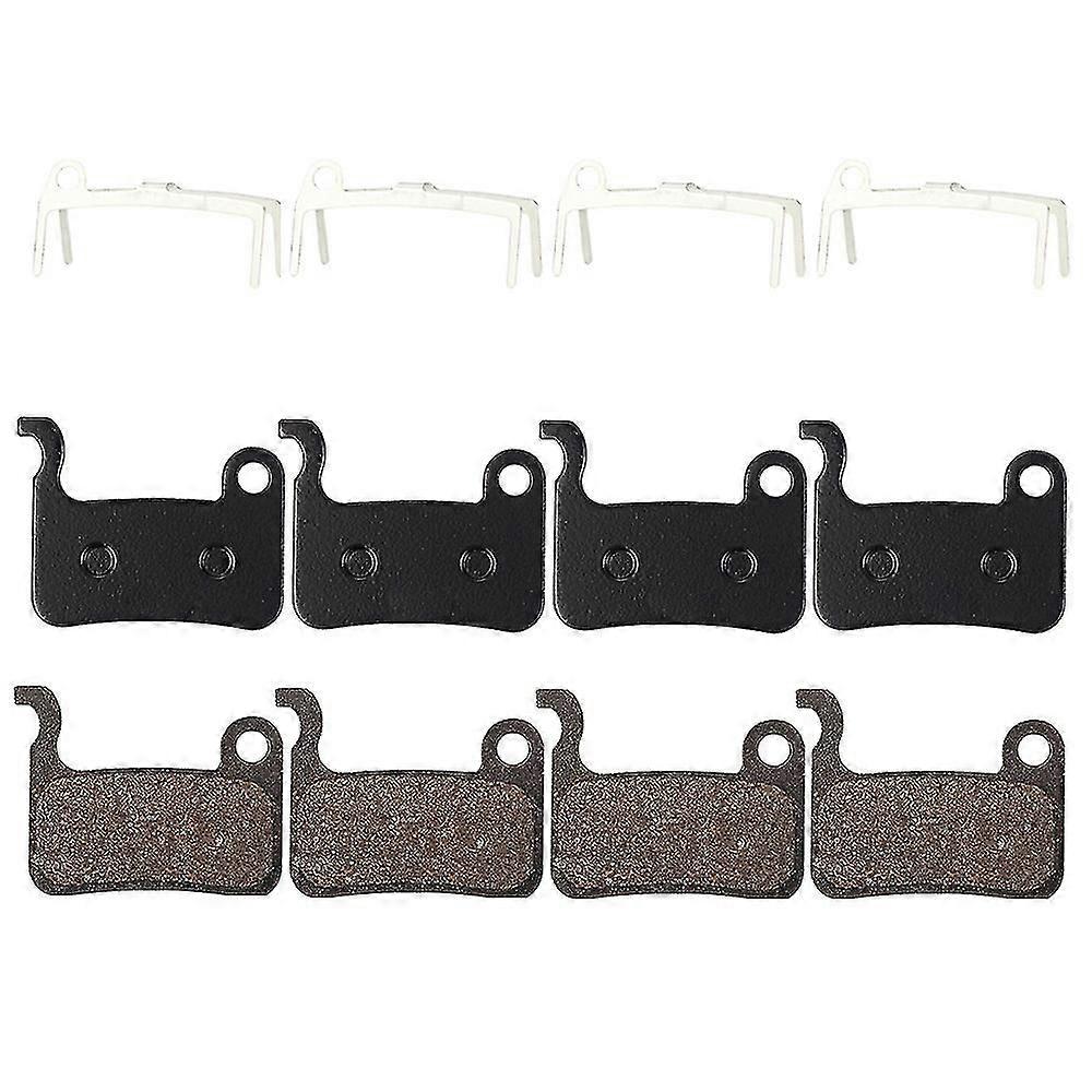 4 Pairs MTB Bicycle Resin Brake Pads Compatible Shimano Deore M596 M595 M535