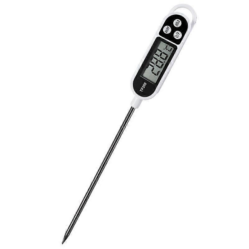 10 Second Read Cooking Thermometer, Instant Cooking Thermometer with Long Probe and LCD Display Digital Baking Kitchen Thermometer for Food Meat
