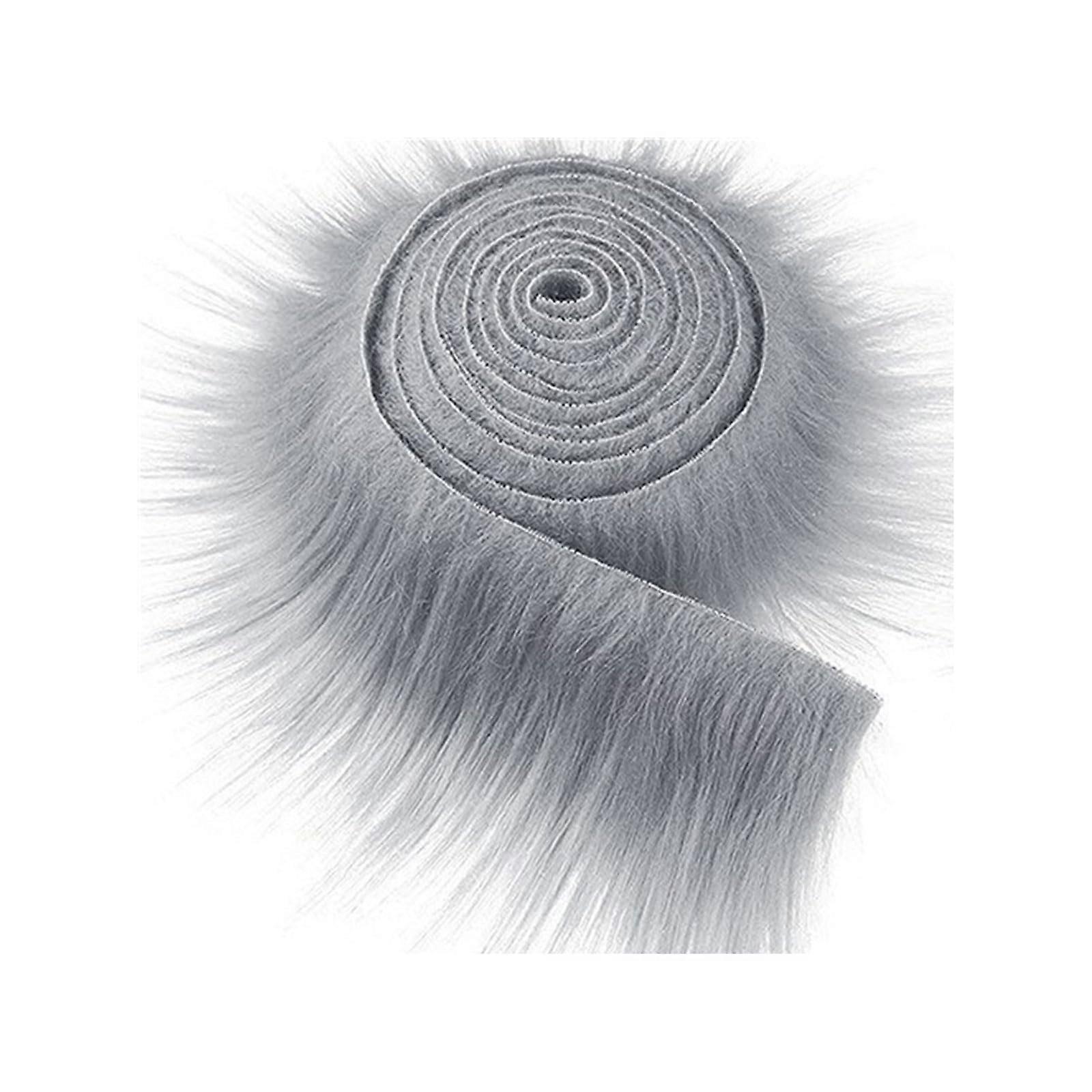 Artificial faux fur trim, artificial faux fur ribbon, fabric roll for craft projects, costumes, decorations