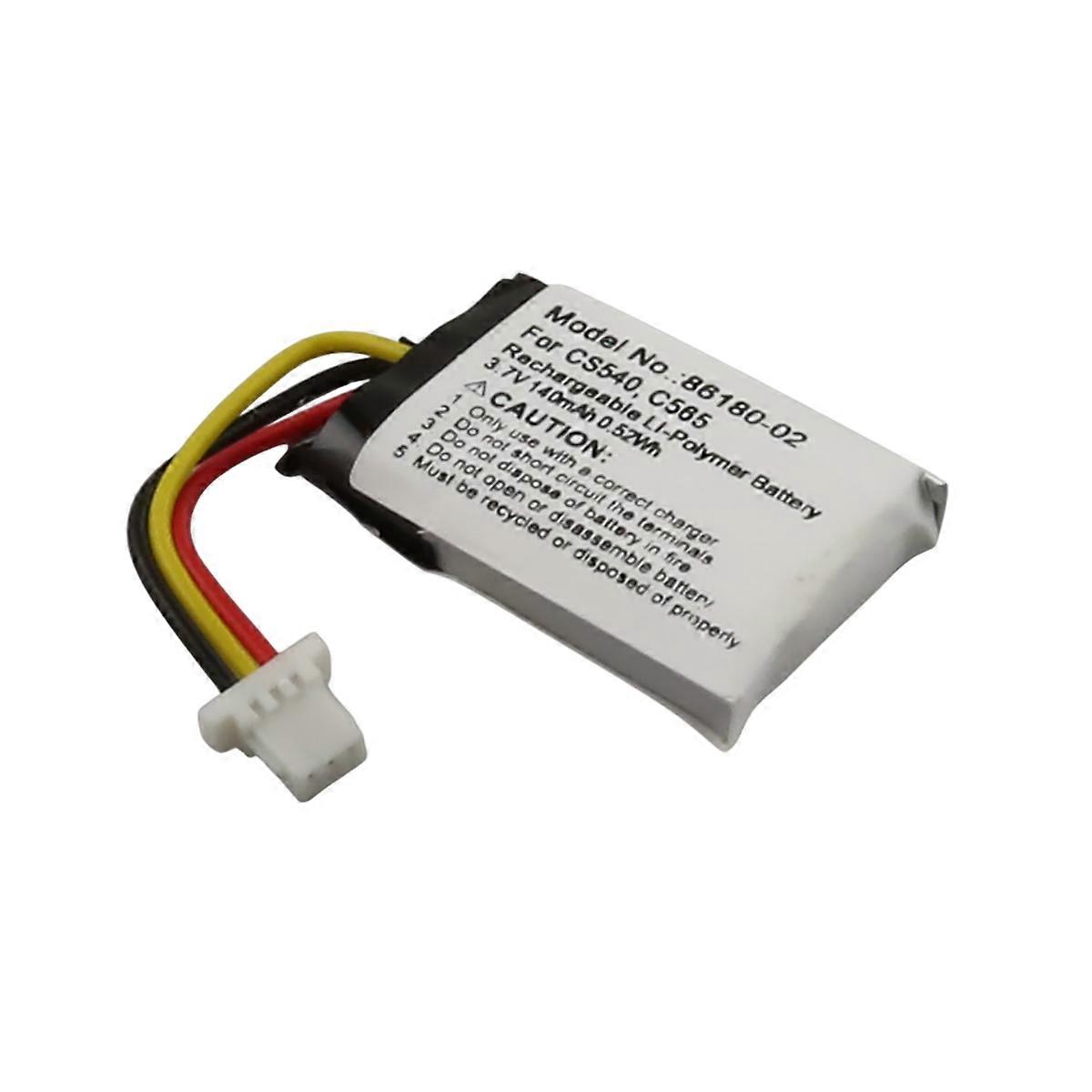 Replacement Battery for Plantronics CS540 / C565 Headset Li-Polymer 140mAh, White