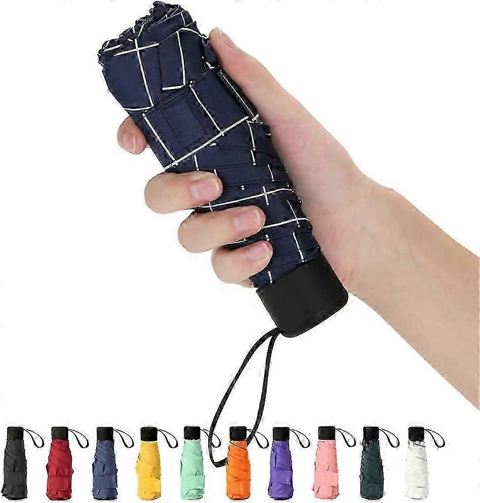 Travel Mini Umbrella, Lightweight Small Compact Set Pocket with Protective Cover