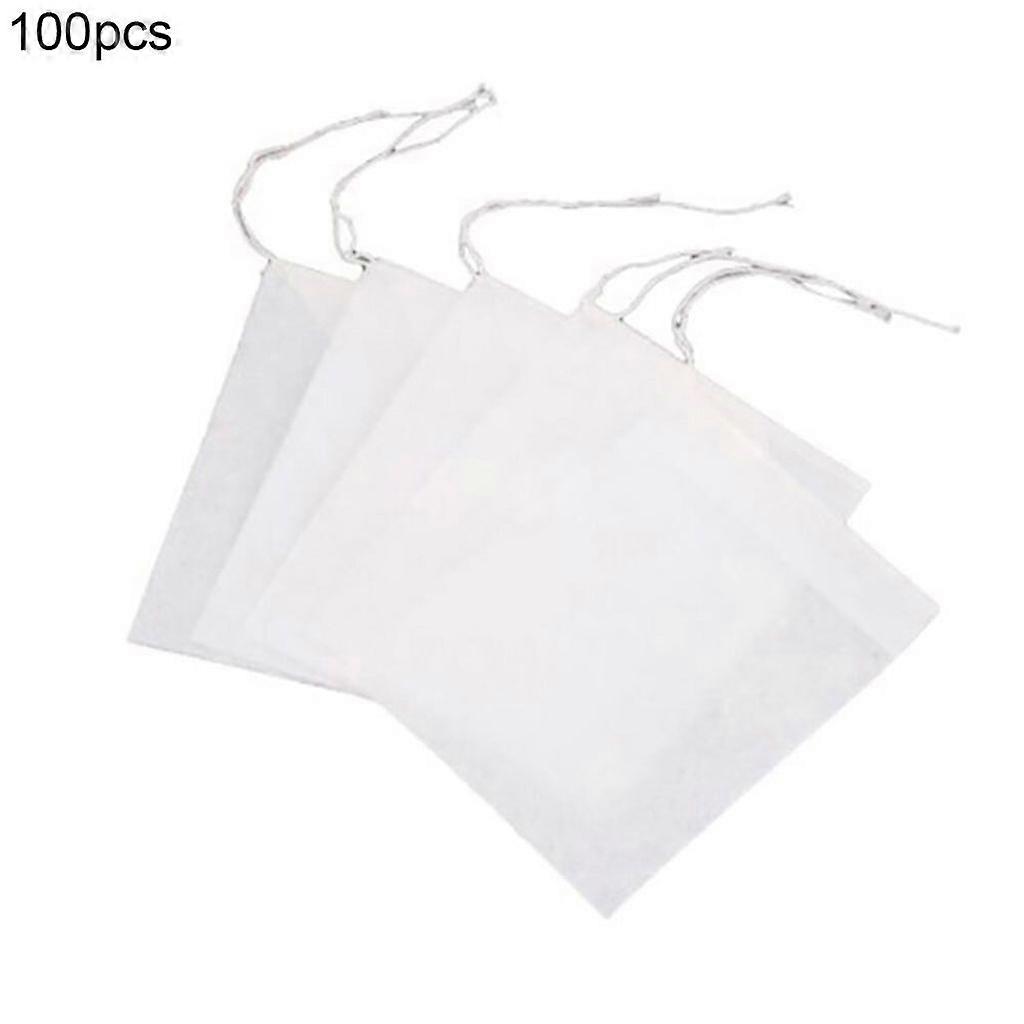 100pcs Empty Scented Bags with Rope Seal Filter Chewable Spice Tea Bags