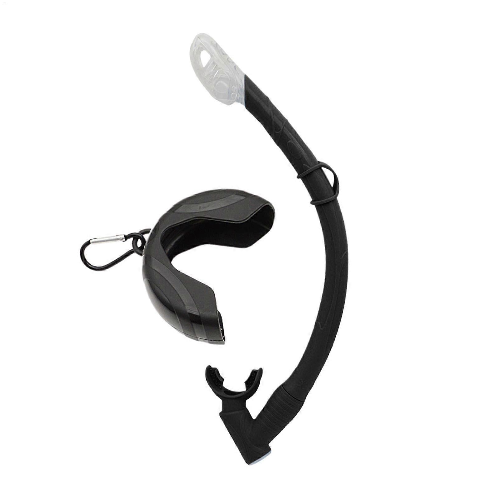 Swim Snorkel for Scuba Diving, 15.75 Inch Silicone Tube for Beginners, Dry & Wet Use Snorkeling Equipment