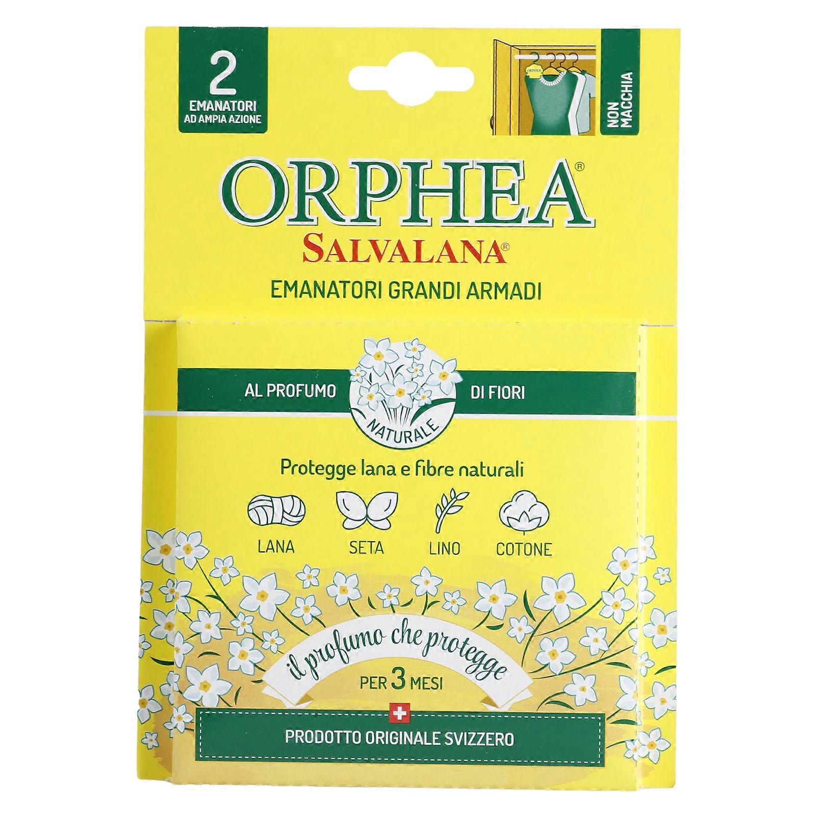 Orphea 2pcs Clothes Protector Flower Scented Natural Diffuser for Closet Wardrobe Hangers