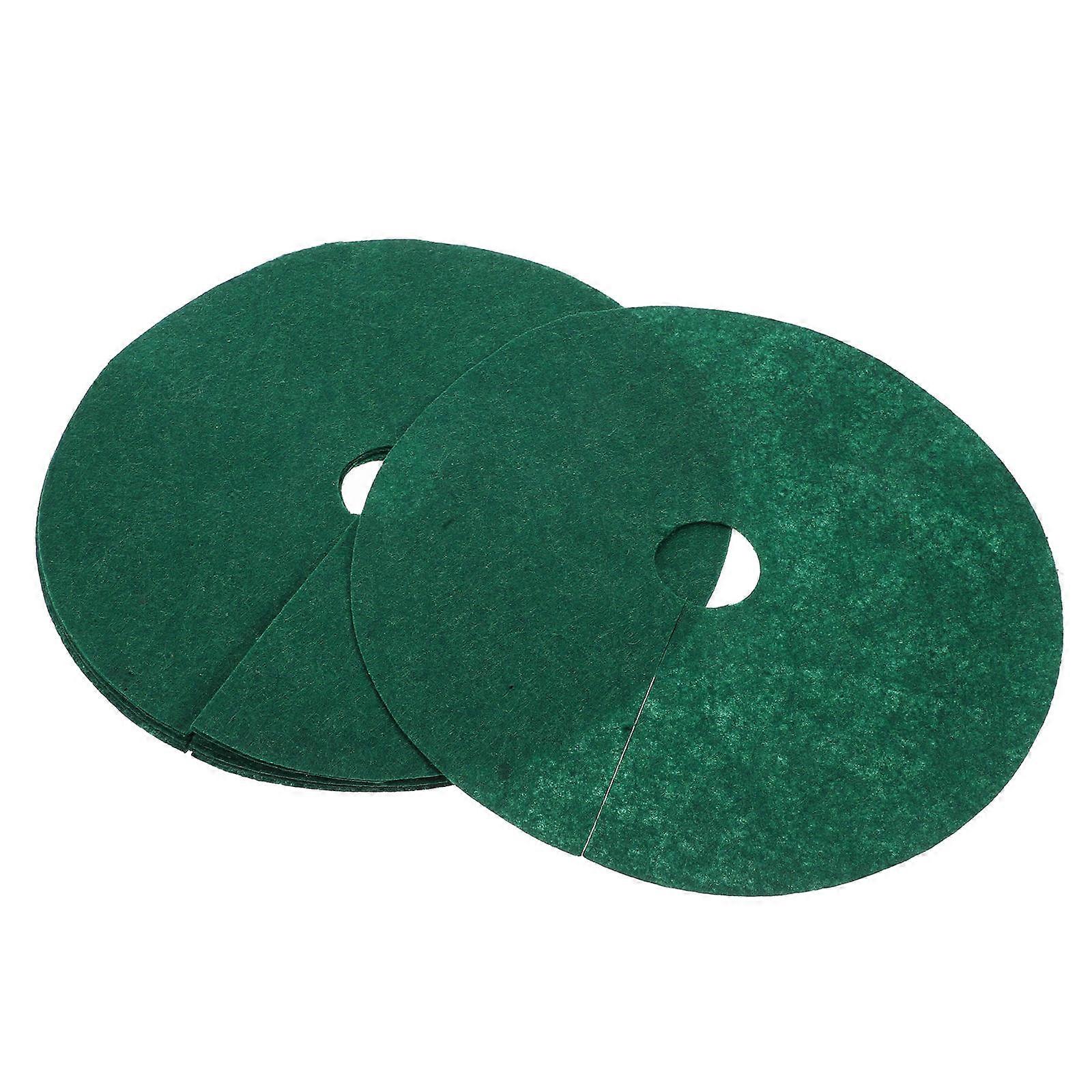 10pcs Reusable Non Woven Plant Covers Lightweight Tree Mulch Rings for Root Protection Easy to Install Landscaping Garden Use