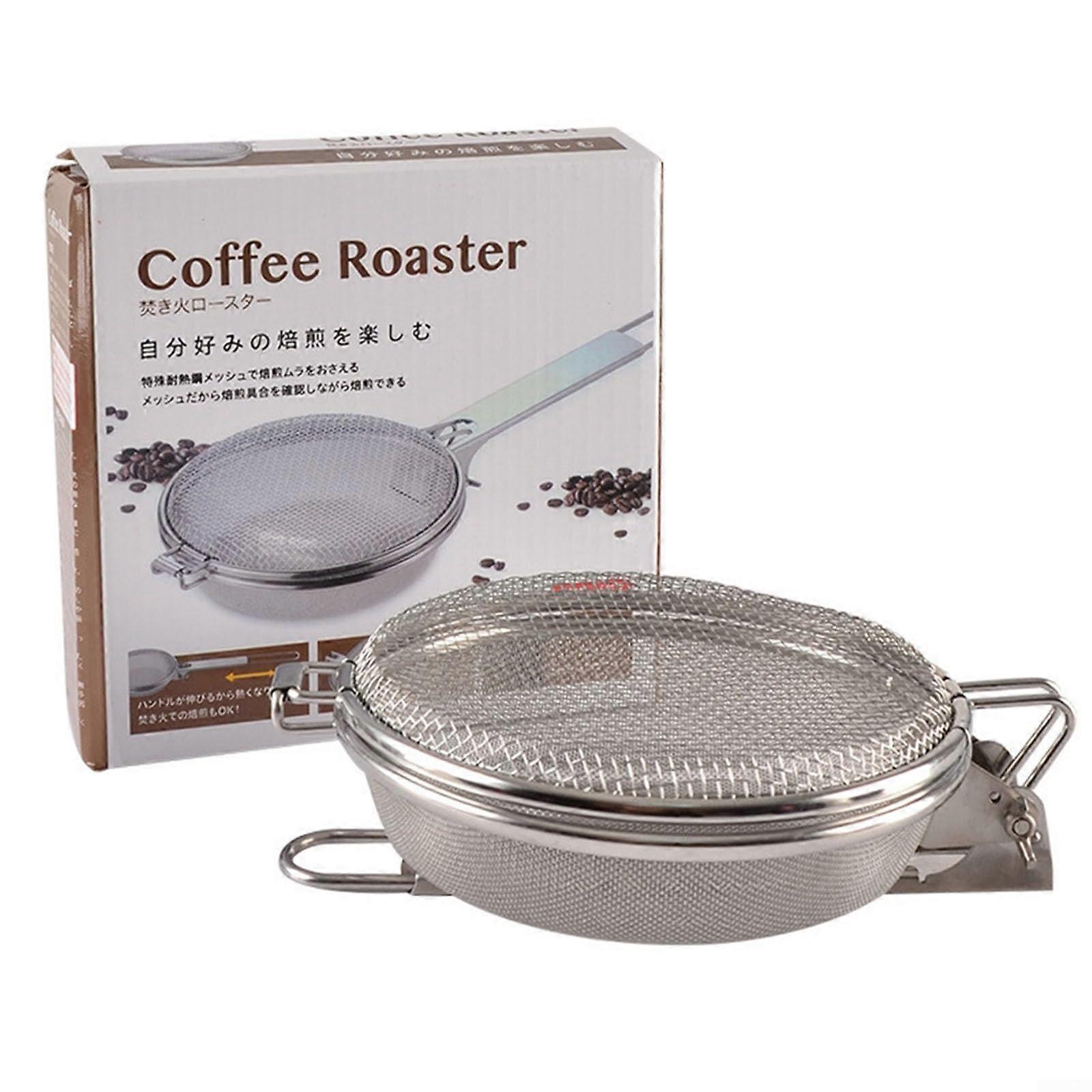 Coffee Roast Bean Mesh Filter Stainless Steel Roasting Net For Home And Outdoor Use 120g Folded