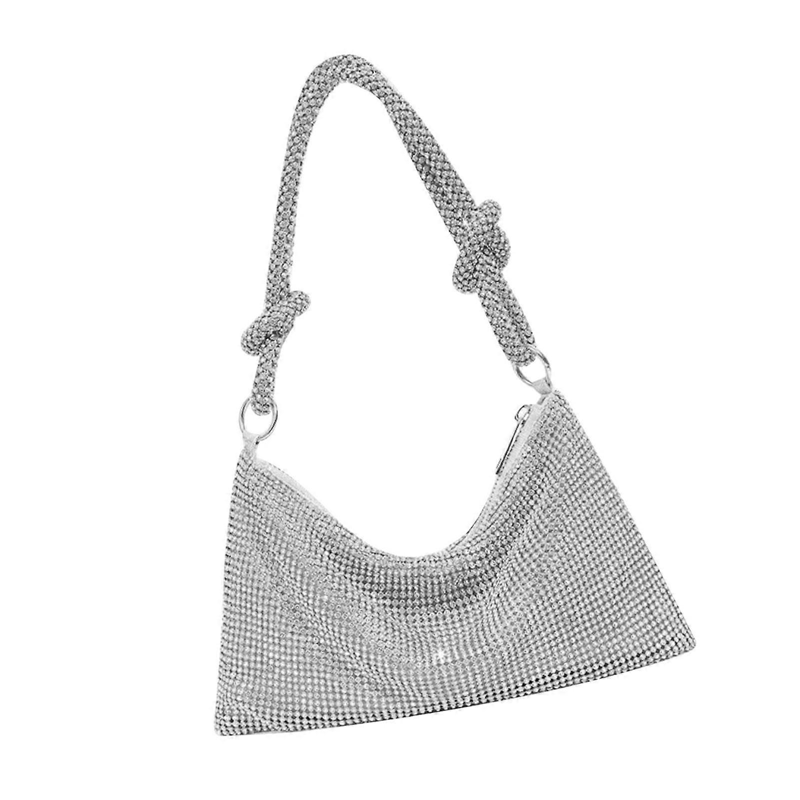 Diamants plein noué strass fait à la main aisselles partie soirée sac