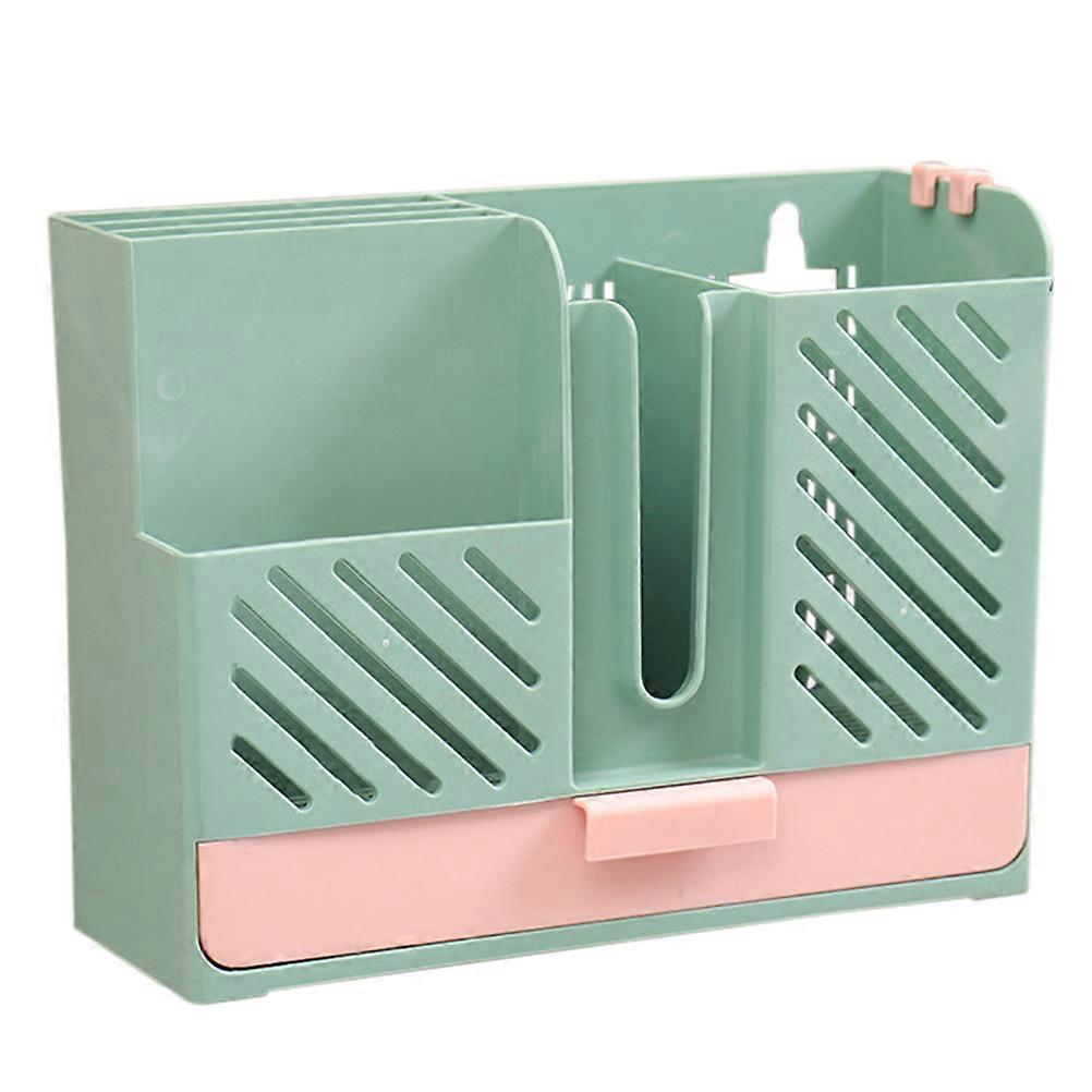 Porte-baguettes en ABS vert avec réservoir intérieur amovible pour un nettoyage facile et une utilisation domestique 7,5 x 4,2 x 3,1 pouces