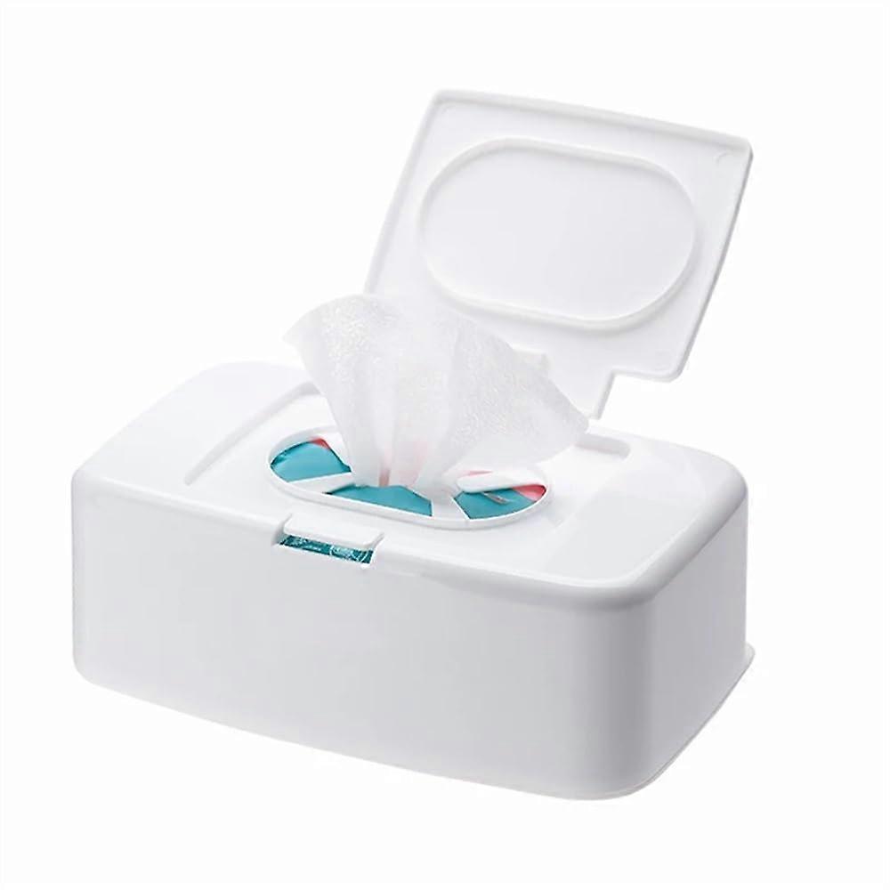 Tissue Box Dispenser, Wet Wipe Dispenser, Napkin Holder, White