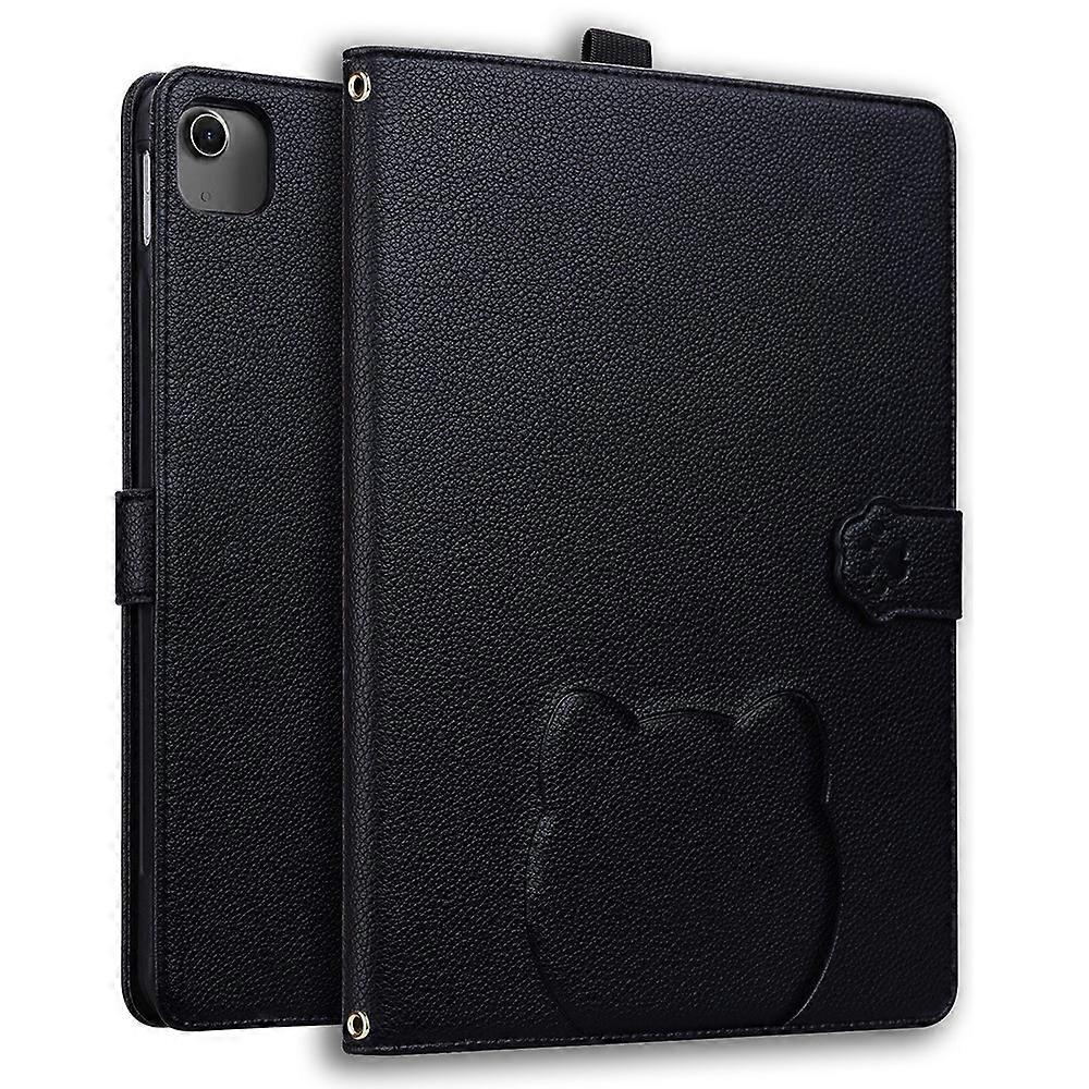 Wallet Case Compatible For iPad Air 13 (2025) / (2024) / iPad Pro 12.9 (2021 / (2020) 3D Effect Cat Pattern Leather Stand Table Co