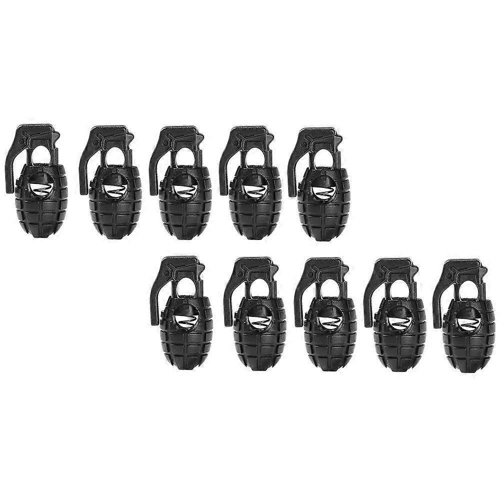 Black Non-slip Buckle for Shoe Use Made of PVC Lightweight and Durable 18 Pieces