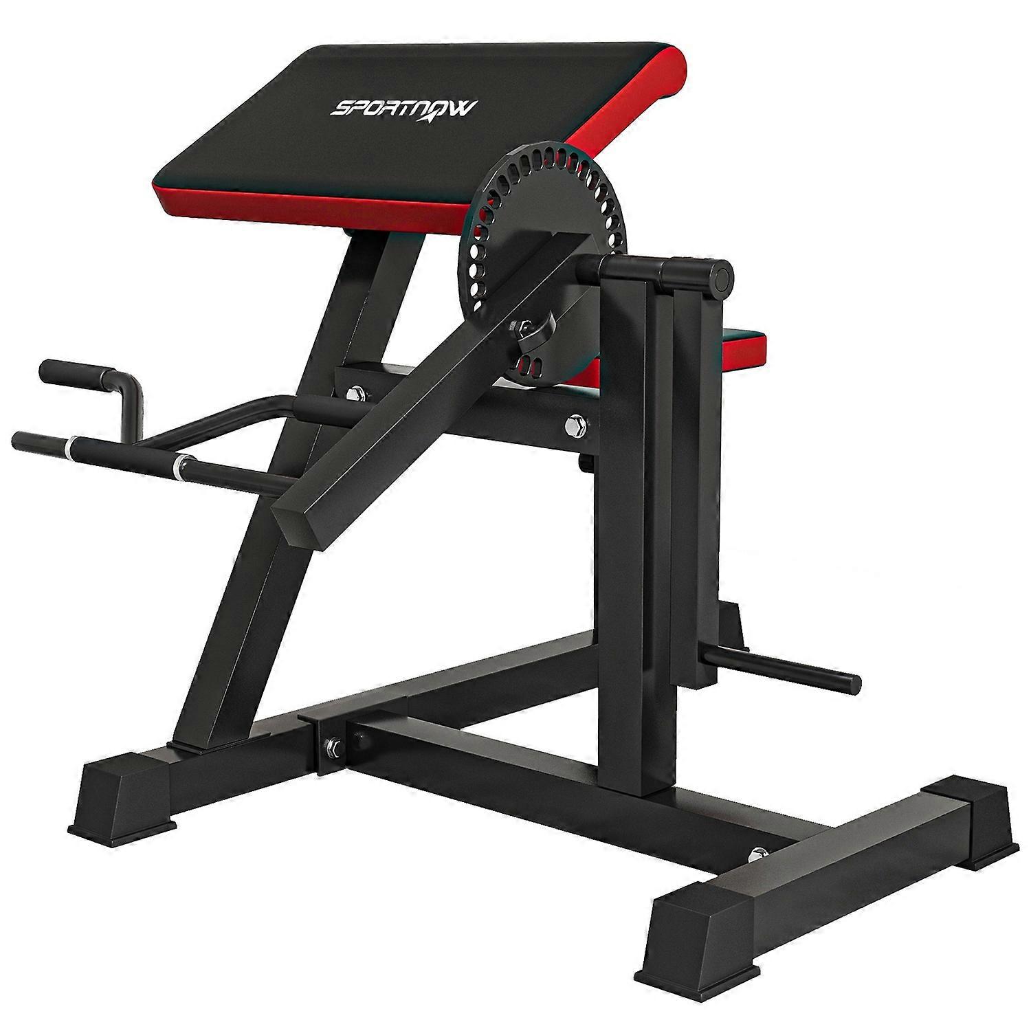 Curling bench & triceps extension, 5 seat adjustments, 25 angles, steel & synthetic leather, black