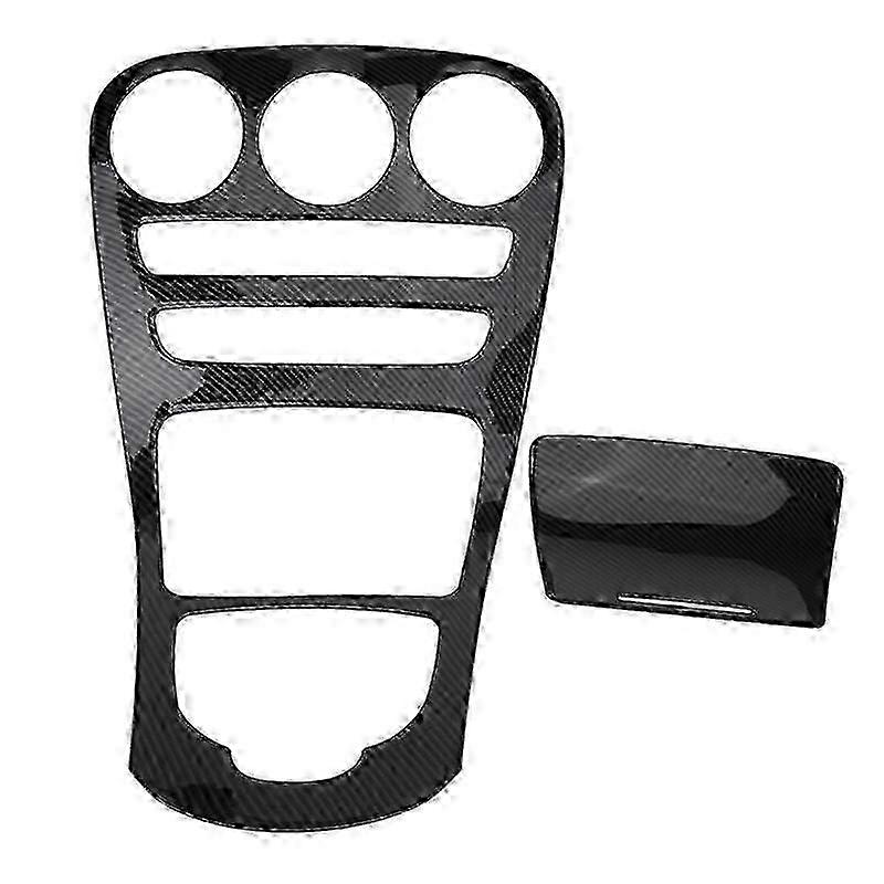 Center Console Panel Decoration Cover Trim for C Class W205 2015-18 GLC X253 2016-19 ,ABS Carbon Fi DS