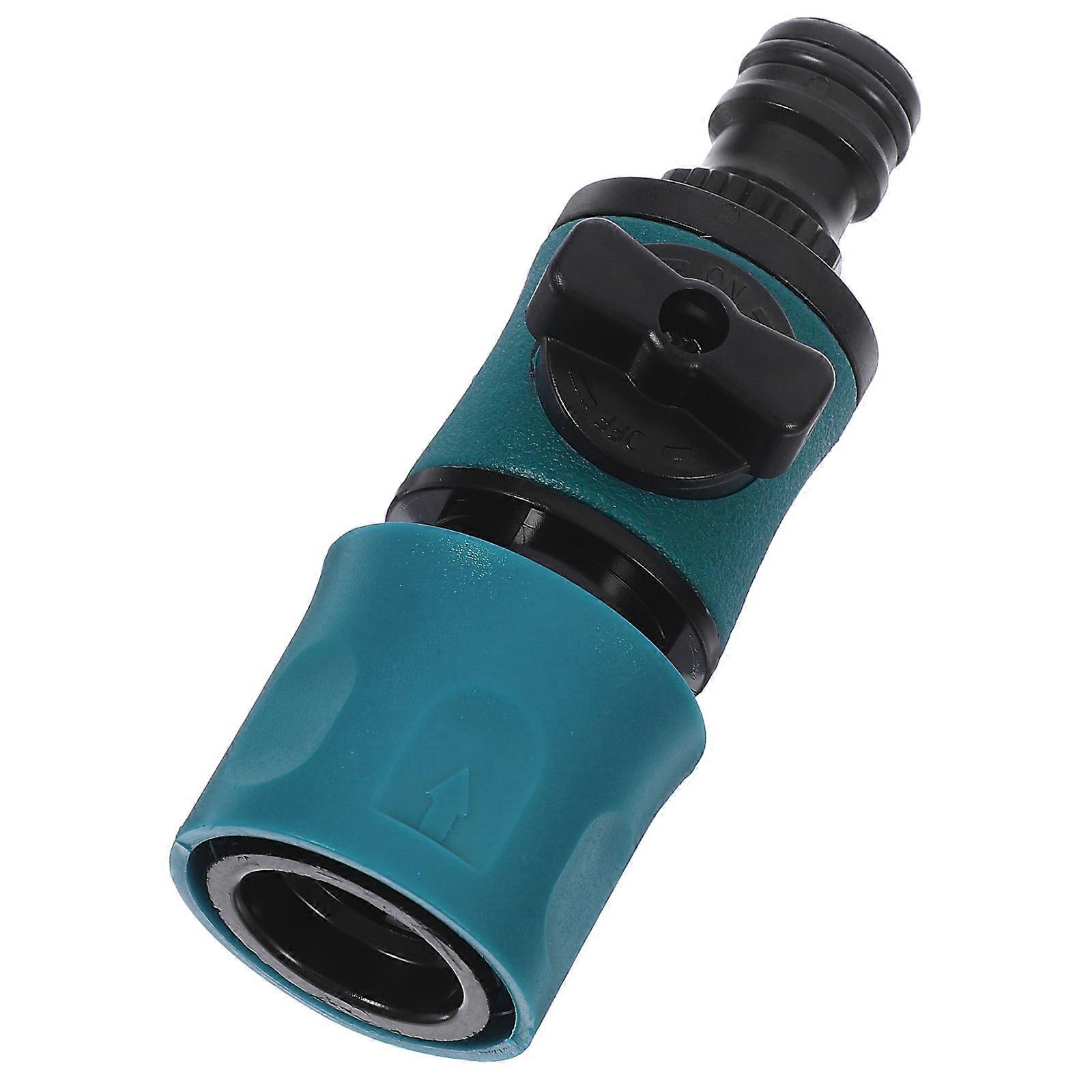Quick Connect Garden Hose Fitting with Switch – Durable High Hardness Water Hose Adapter for Car Washing and Plant Watering – Compatible with Various