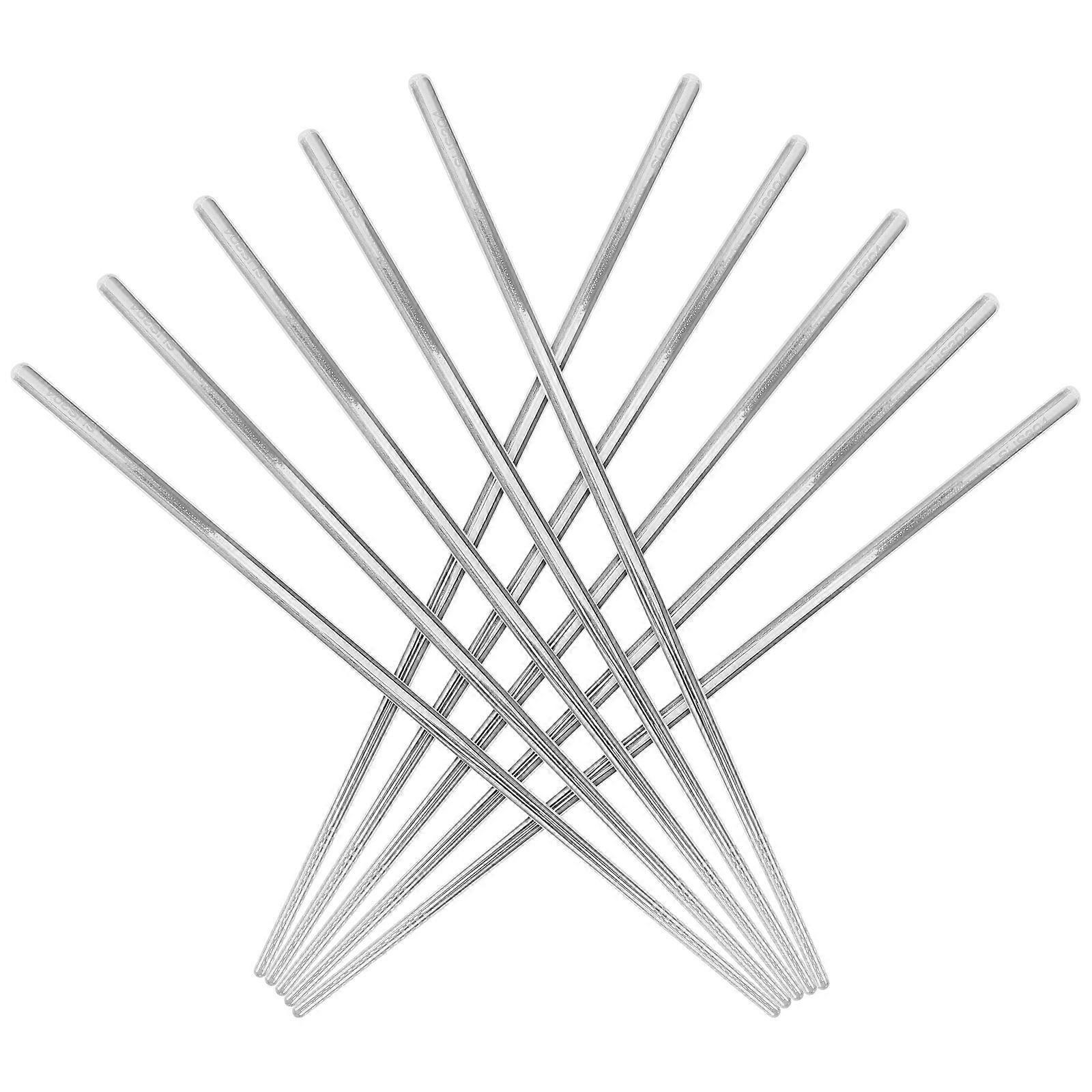 Metal Chopsticks Reusable Korean Style Long and Thin Chopsticks Set Silver Color for Various Occasions Dishwasher Safe 5 Pairs