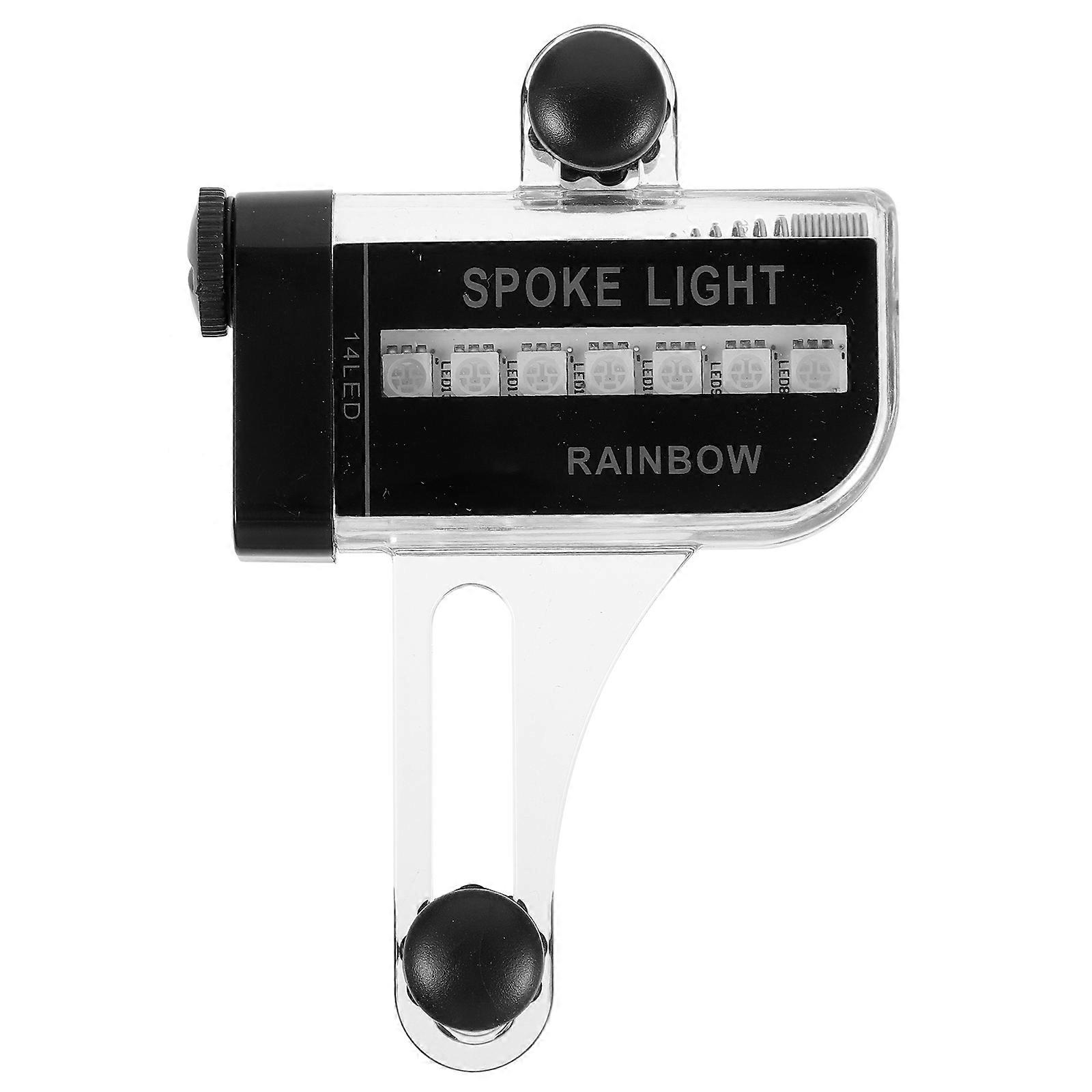 Bike Lights For Wheels Light Waterproof High Brightness Night Cycling Black 1Pcs