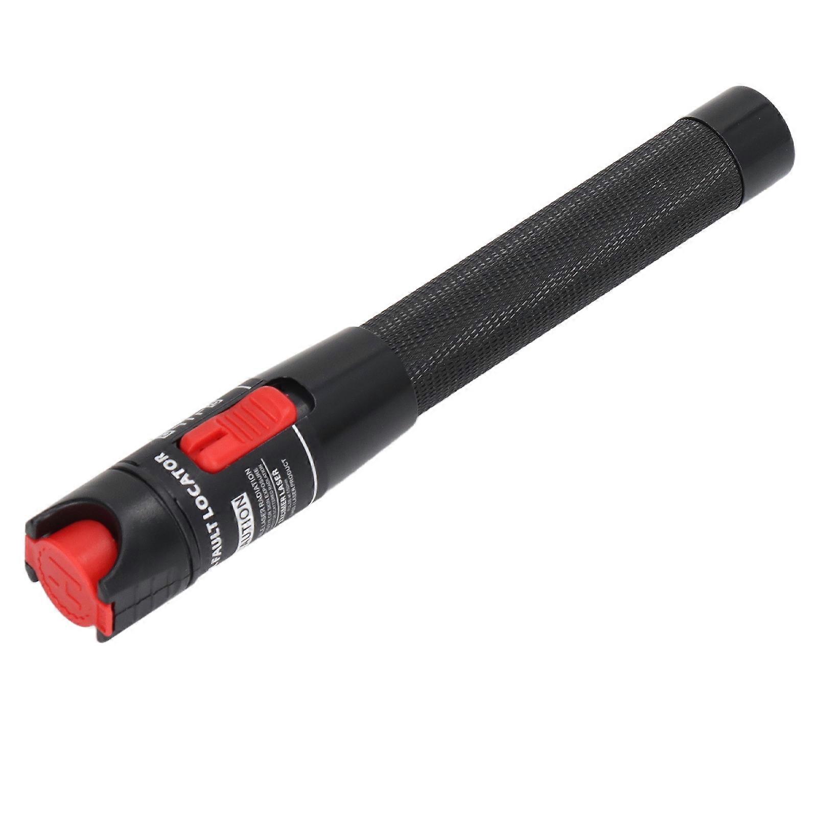 Black Fiber Optic Visual Fault Locator Anti Slip Handle Ergonomic Optical Fiber Red Lighting Pen Tester HT 50(More Than 50mW)