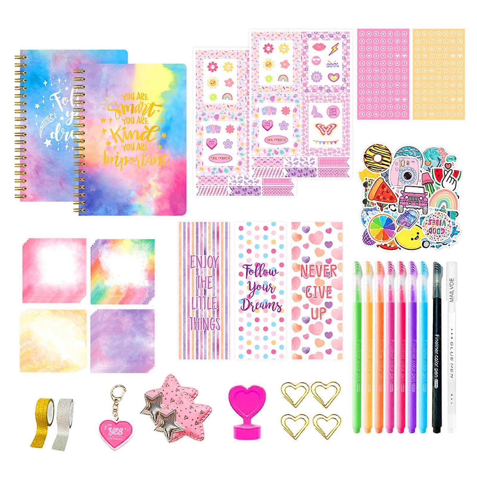 Scrapbook art and set for girls aged 5–12, including a collectible album and colorful stickers.