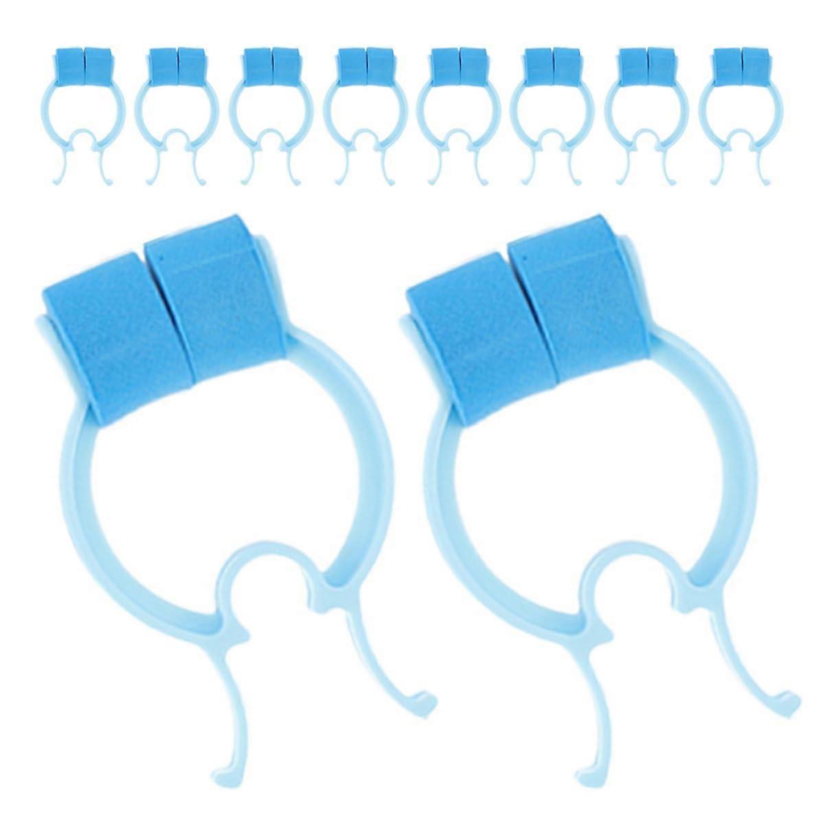 Pack of 5 Rhinoplasty Clip Large Nose Rings with Studs Stop Nosebleeds Clip Nosebleed Stop Clips Nose Filter Nose Stopper Clips See Sky Blue