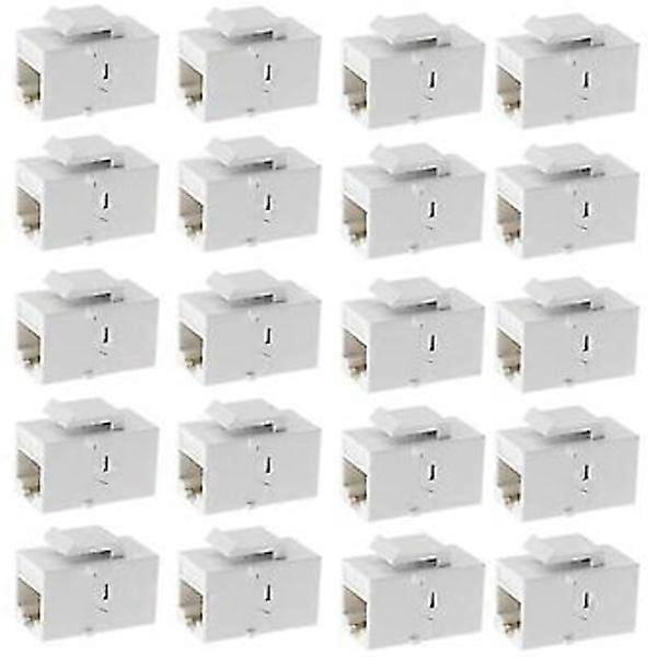 Ethernet coupler, 20-pack Cat6 RJ45 inline female connectors