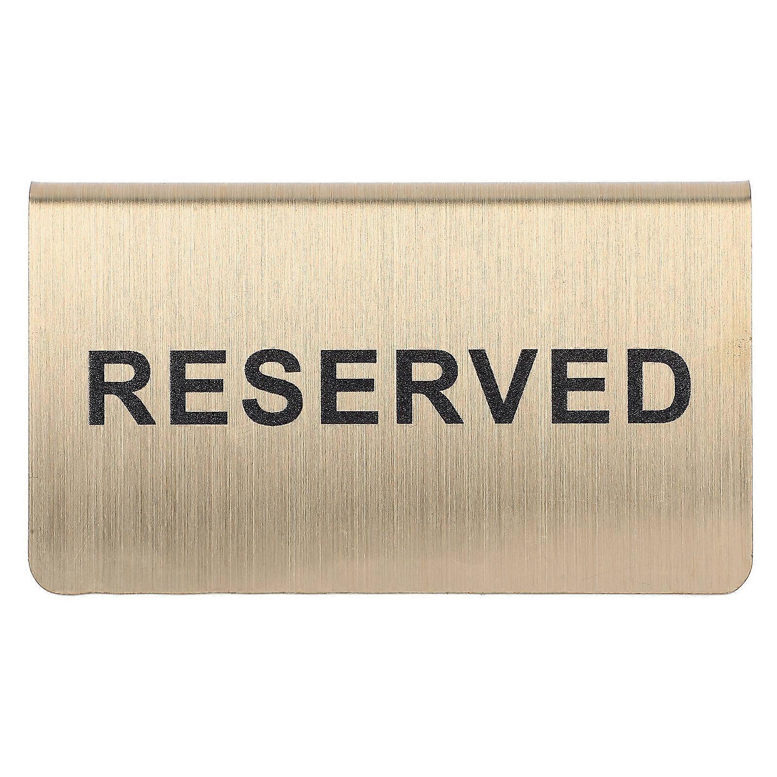 テーブルトップ予約サインレストランの結婚式のための金属予約サイン