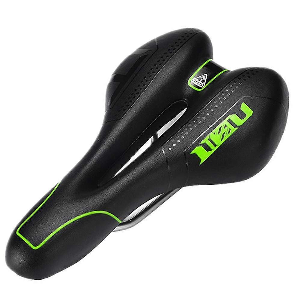 Bicycle Saddle Gel Seat for Men and Women, Comfortable Soft Road Bike Saddle, Green Free Size for Spinning and Trailer Use