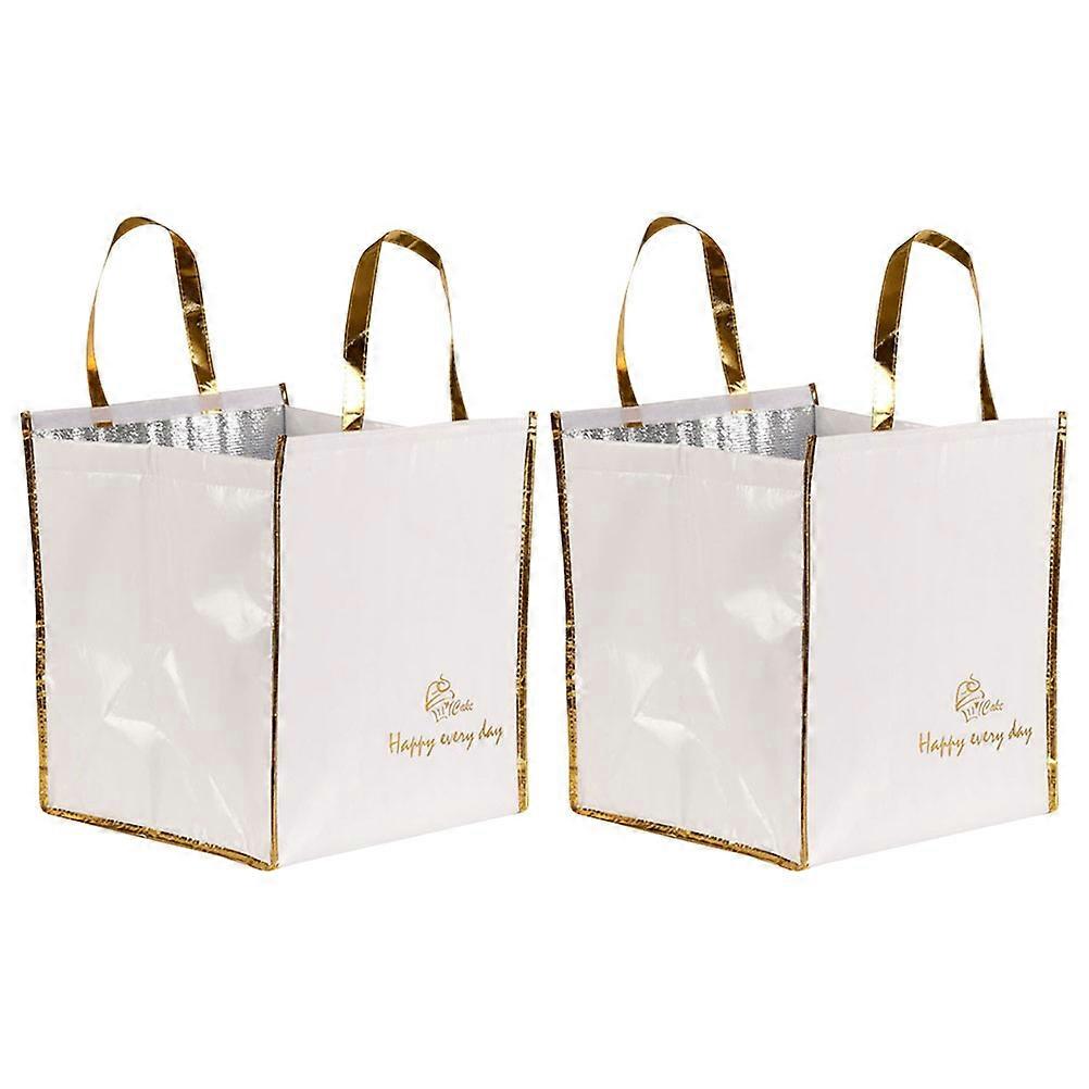 Insulated Bag For Groceries Cooler Bag Rectangular Outdoor Picnic Easy To Clean And Store 2Pcs