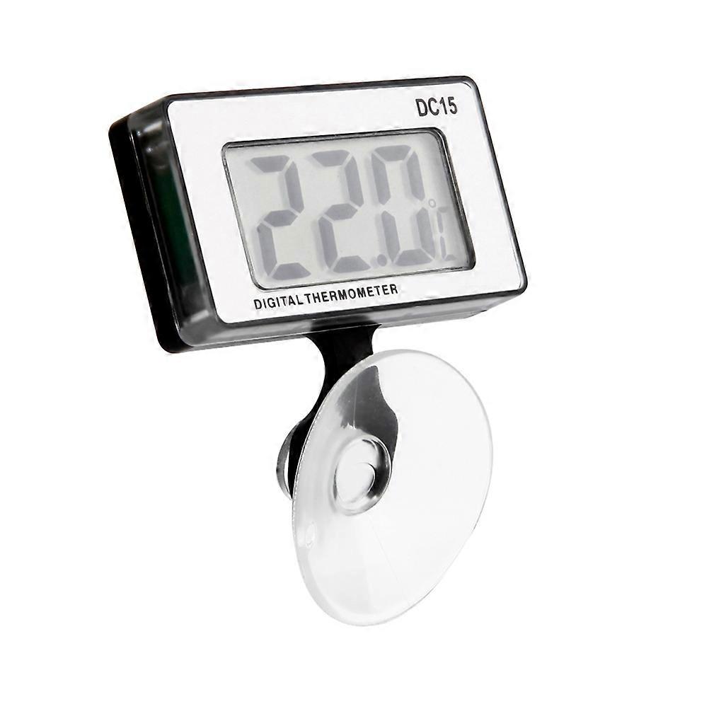 Fish Tank Thermometer Mini Digital LCD Temperature Meter White
