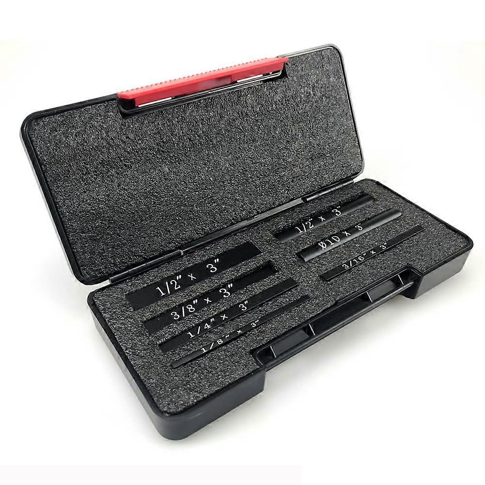Setup Blocks Height Measuring Gauge, 7Piece Precision Aluminum Set for Router and Table Saw Accessories, Black