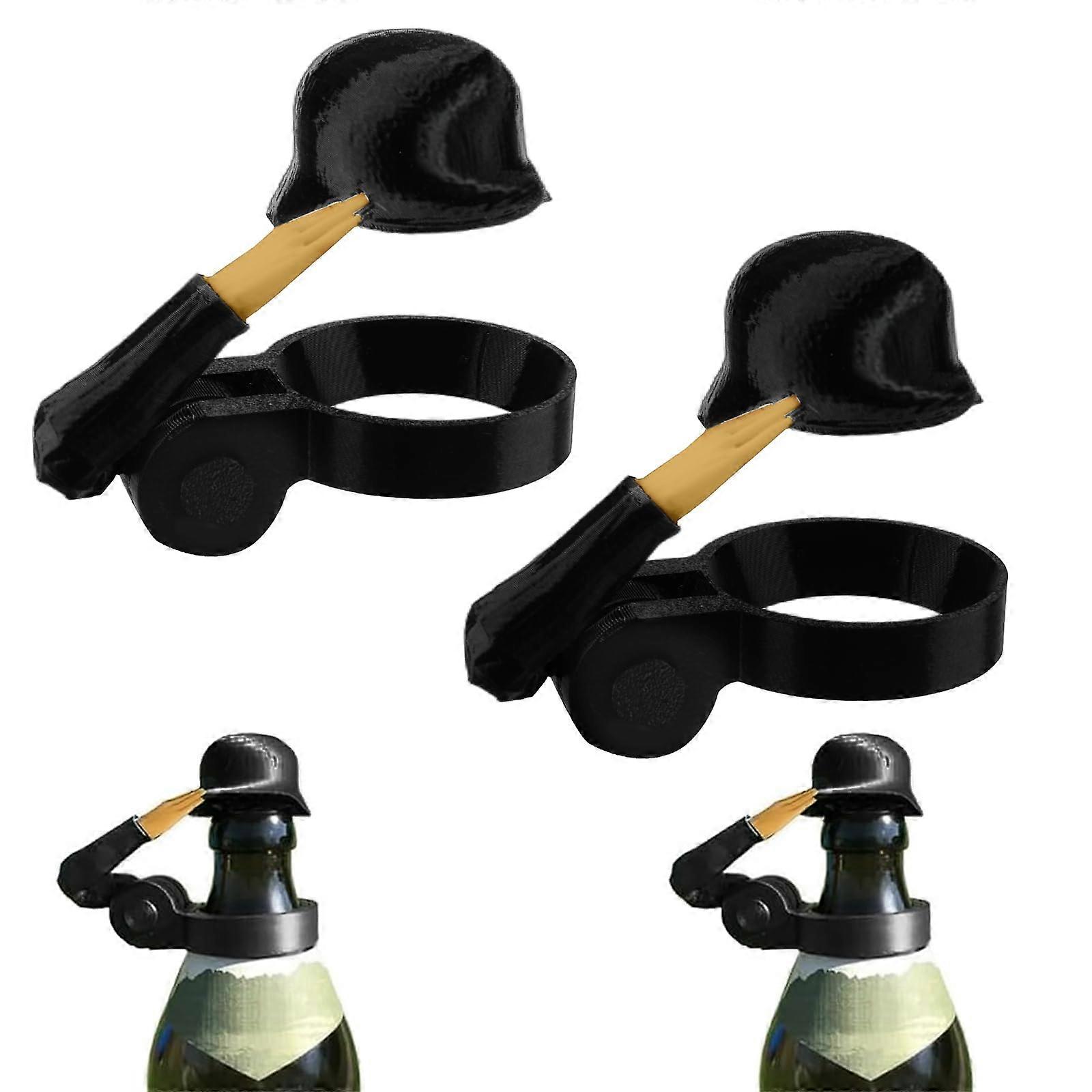 Soldier Salute Flaschenhelm, Flaschenverschluss, staubdicht und robust, 2er Pack