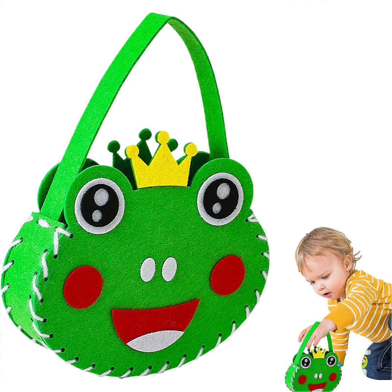 Sewing Learning Kit For Beginners Felt Sewing Set Toddler Felt Handbags Develops Fine Motor Skills Multicolor