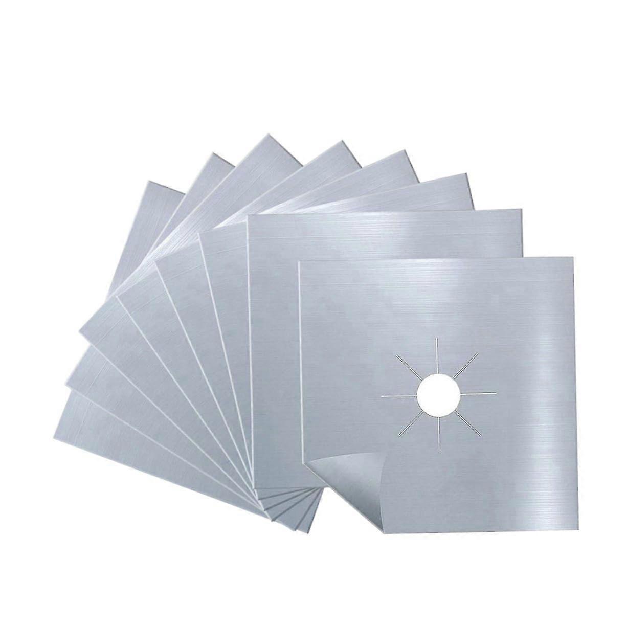 Gas stove cover plates, easytoclean protectors, silver