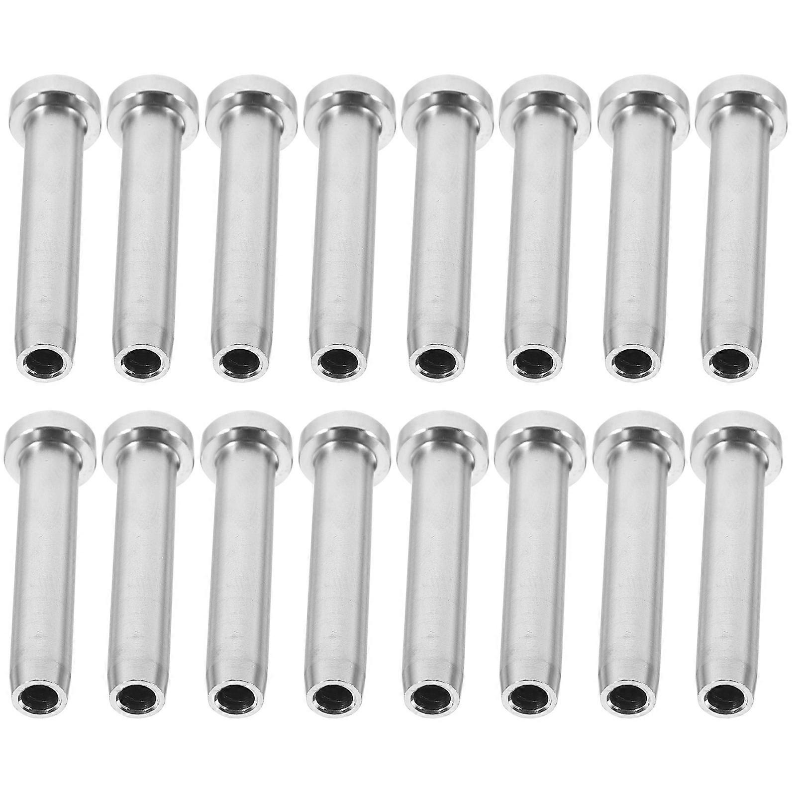 High Strength Railing Fitting Cable Railing Post Swage Tensioner Indoor Use 4X1CM Stainless Steel 20Pack
