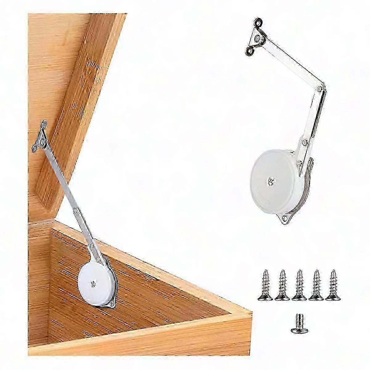 1 Pack Soft Close Hinges for Toy Boxes, Wooden Chests & Storage Trunks