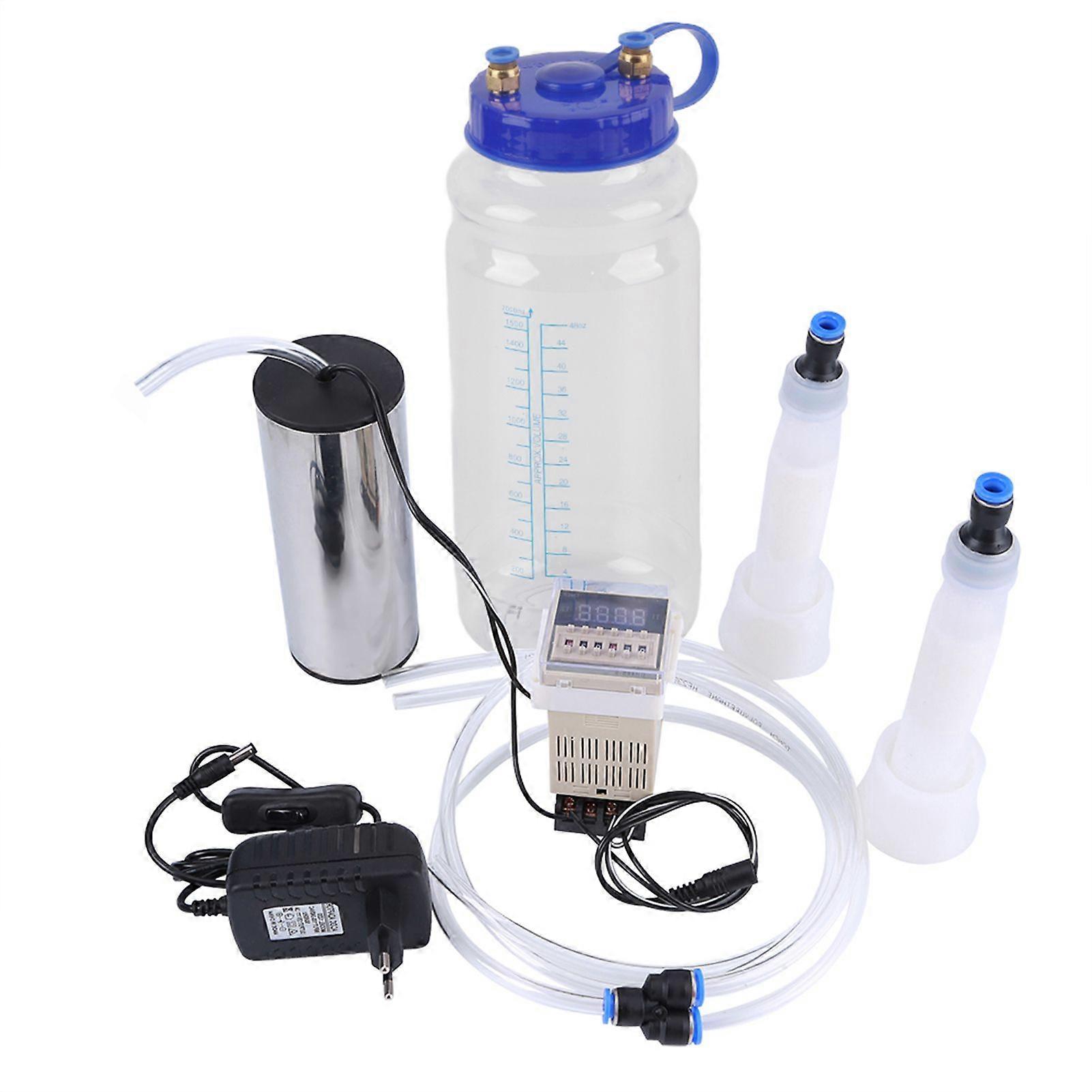 2L Portable Electric Milking Machine with Time Controller for Cow 100?250V EU Plug